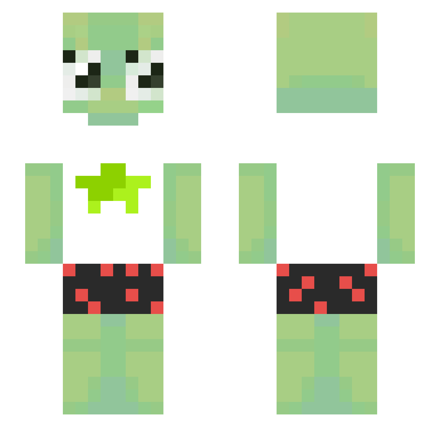 Nxftyyyy Minecraft skin, front and back view