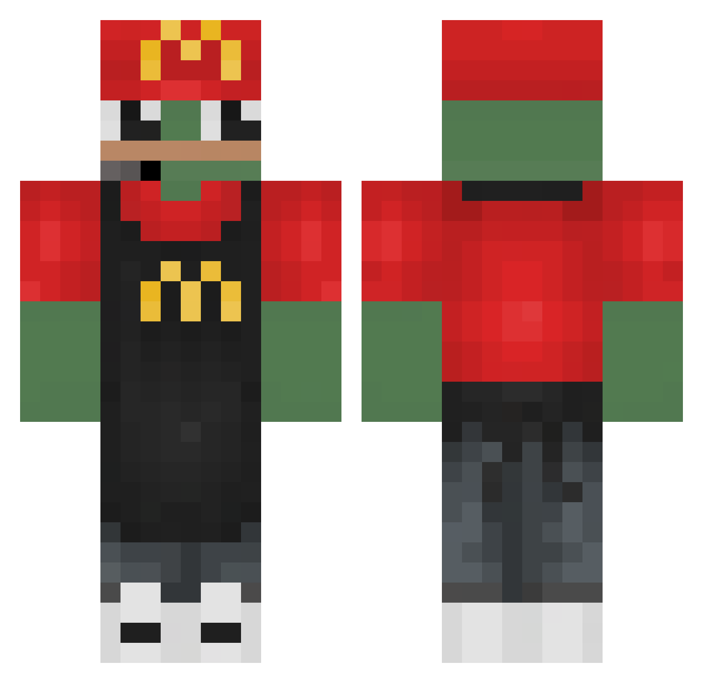 avenesh99 Minecraft skin, front and back view
