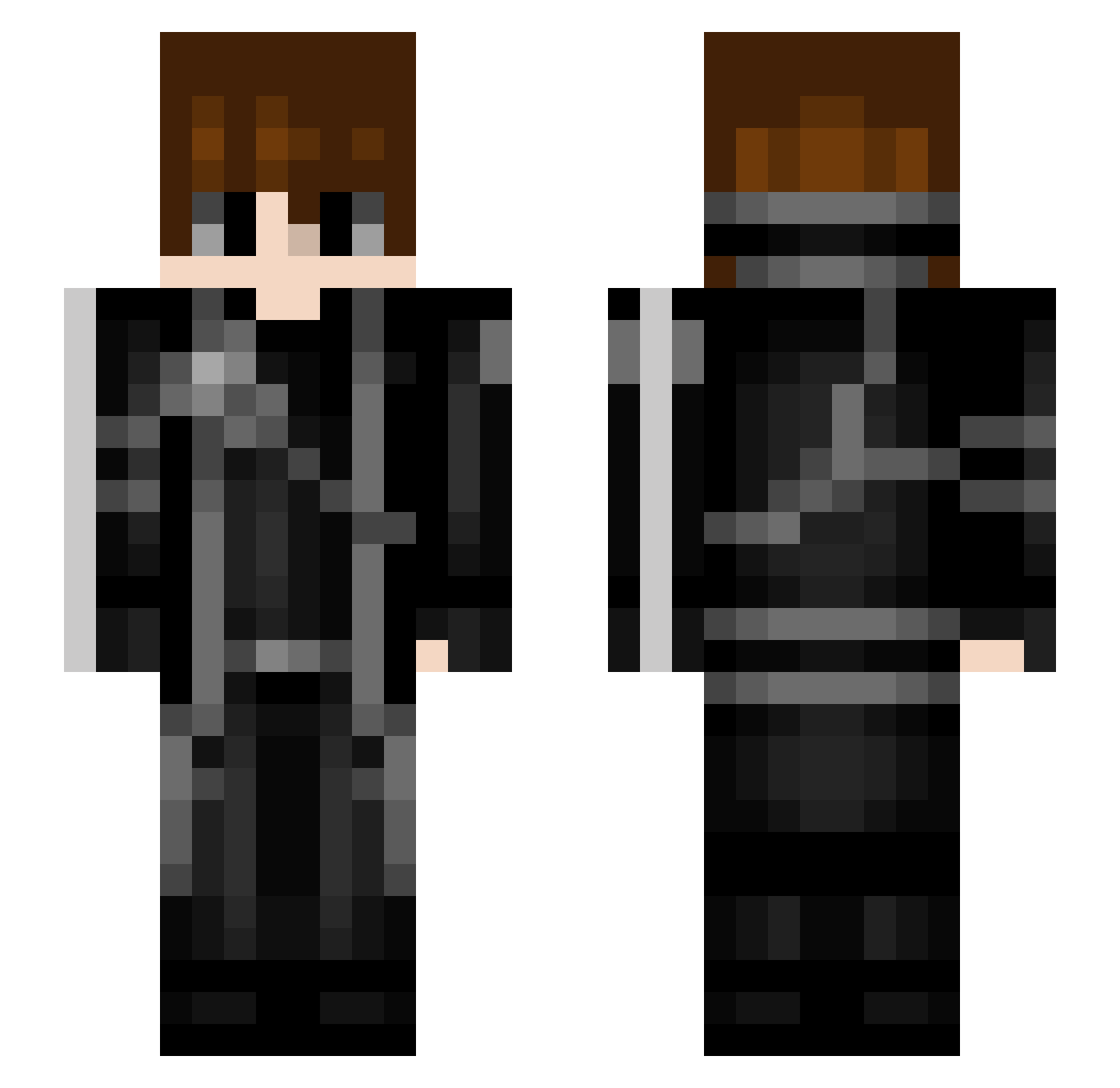 baconehruim Minecraft skin, front and back view