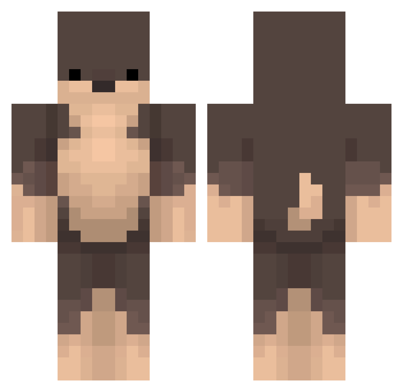 G_baek Minecraft skin, front and back view