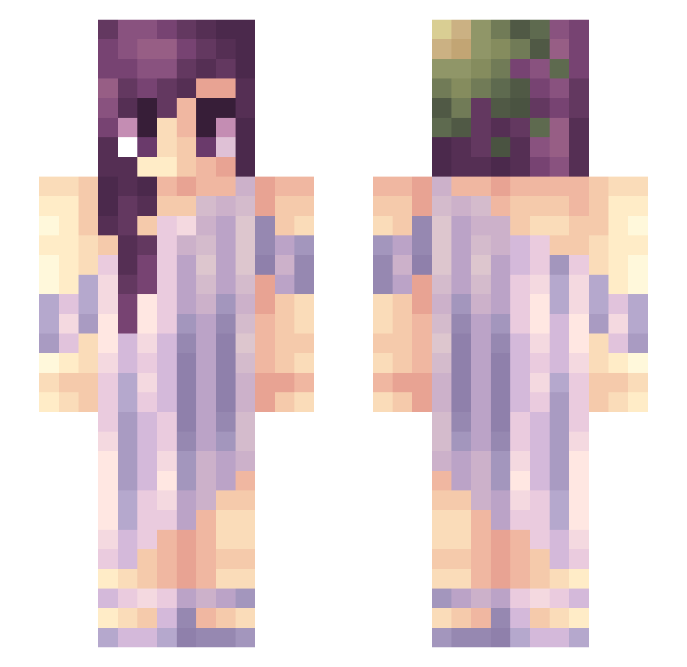 RiccardoNotte Minecraft skin, front and back view