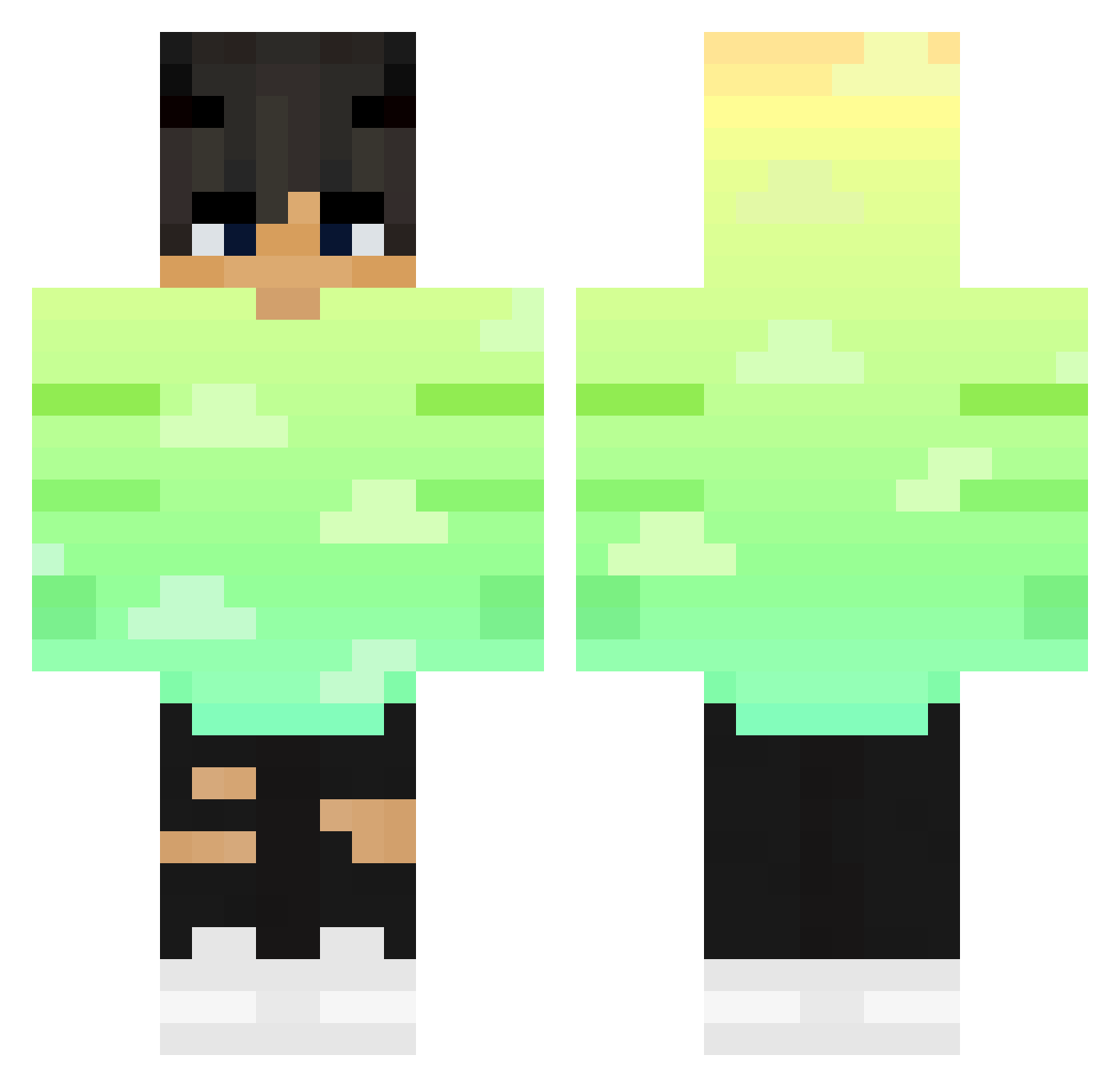 Masakrator244 Minecraft skin, front and back view
