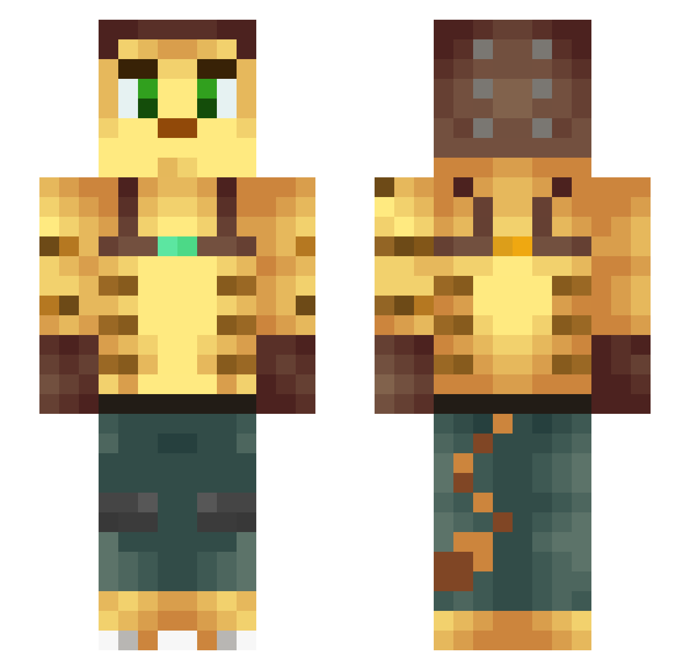 GarthVader45 Minecraft skin, front and back view