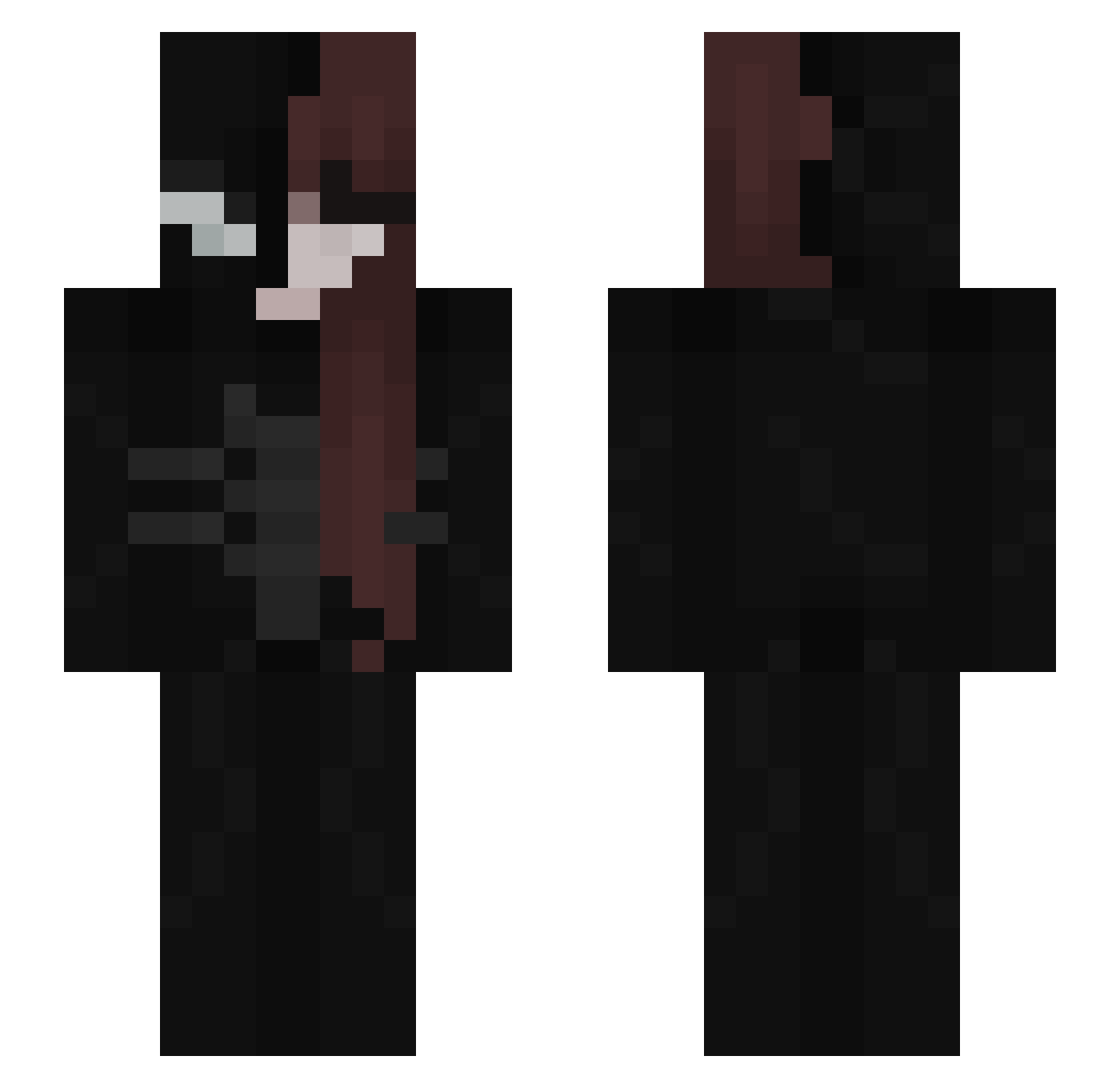 SrtaSuki_ Minecraft skin, front and back view