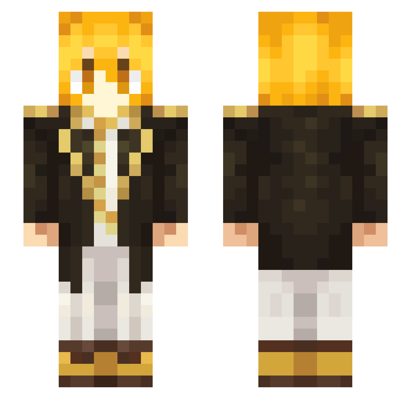 namdoyun02 Minecraft skin, front and back view