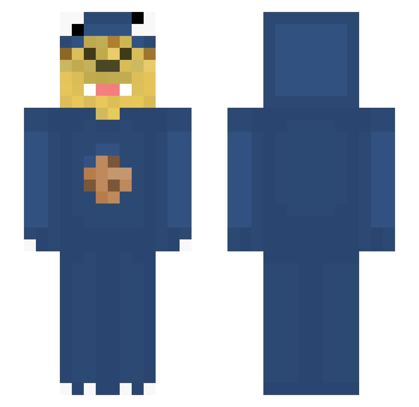 ItsEwiin Minecraft skin, front and back view