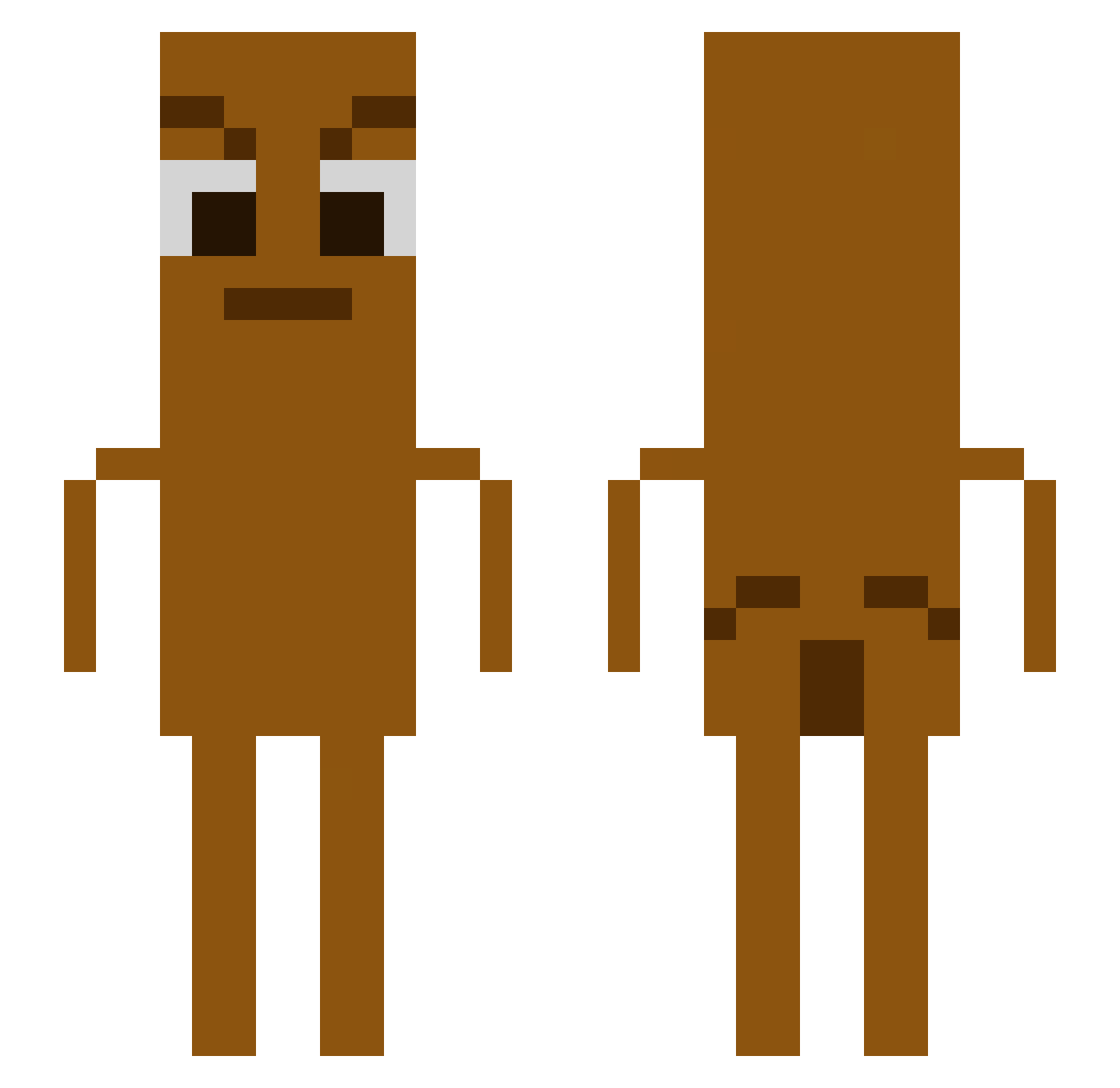 yesyouknowme Minecraft skin, front and back view