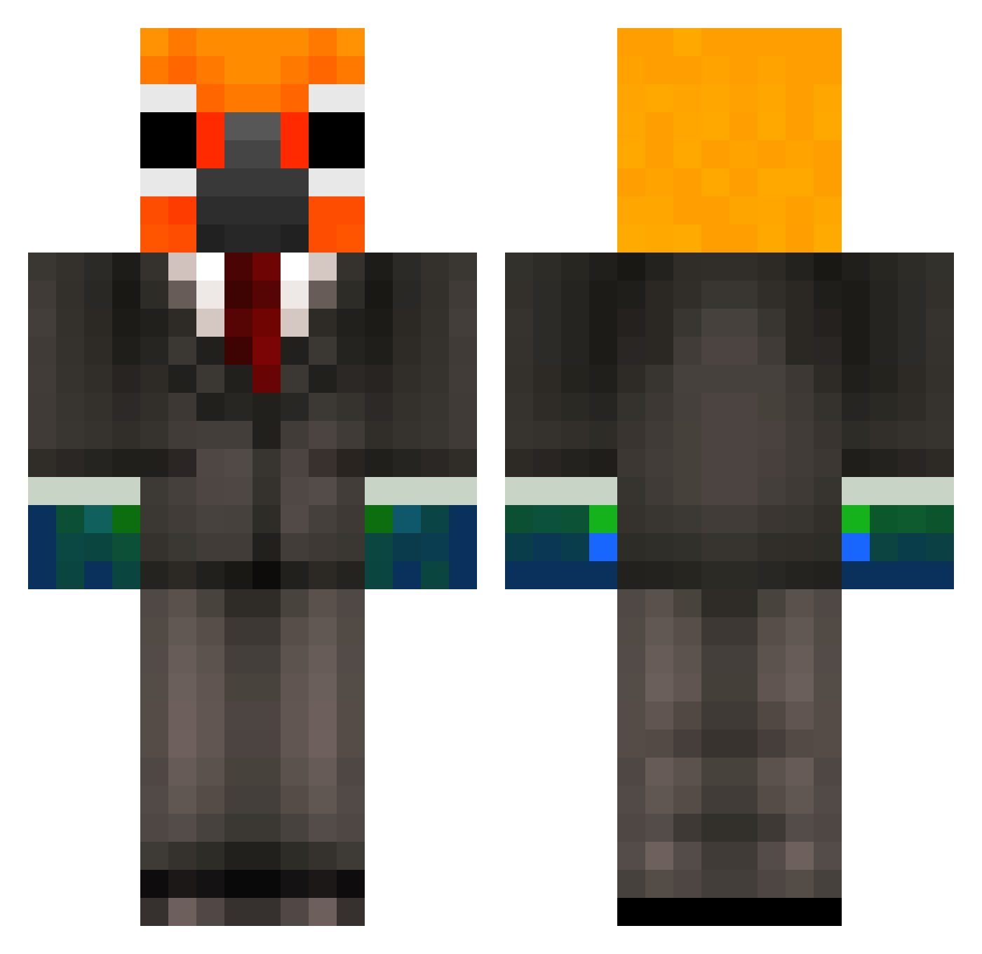O_P_ Minecraft skin, front and back view