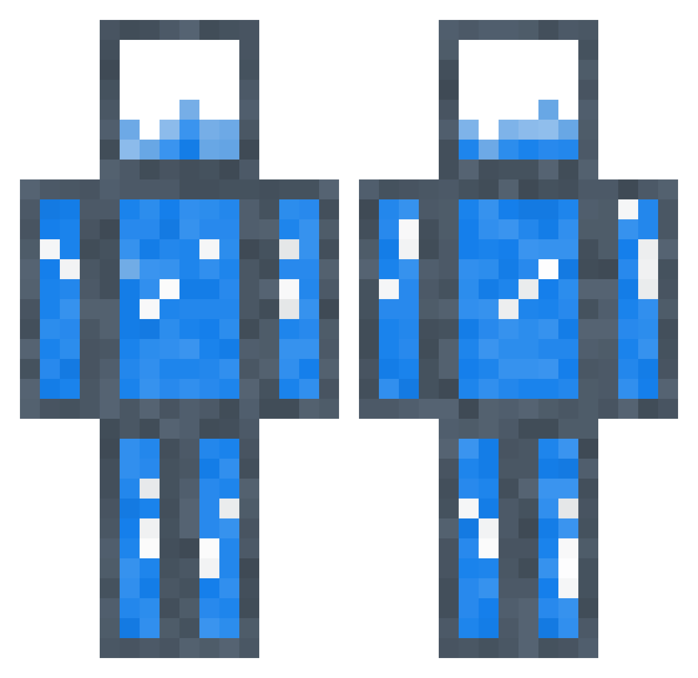 Dehumidifiers Minecraft skin, front and back view