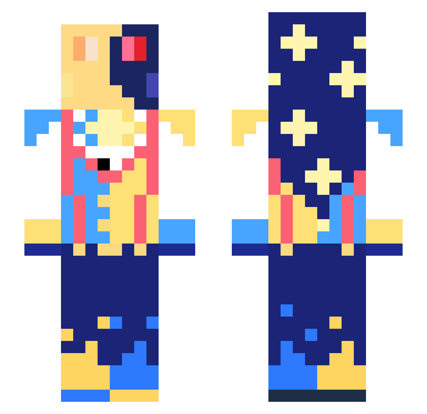 HAMPUS213 Minecraft skin, front and back view