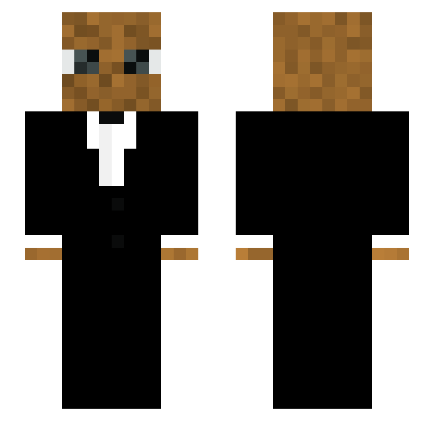 MikeTHeDraam23 Minecraft skin, front and back view