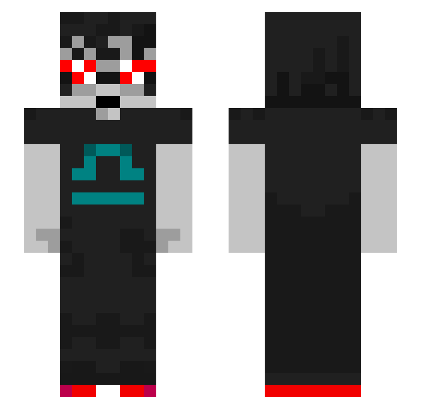 awd_kimpine Minecraft skin, front and back view