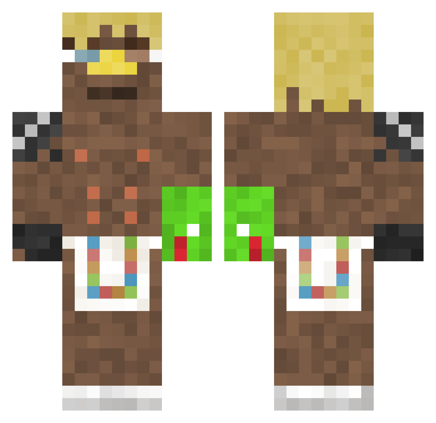 marcus666 Minecraft skin, front and back view