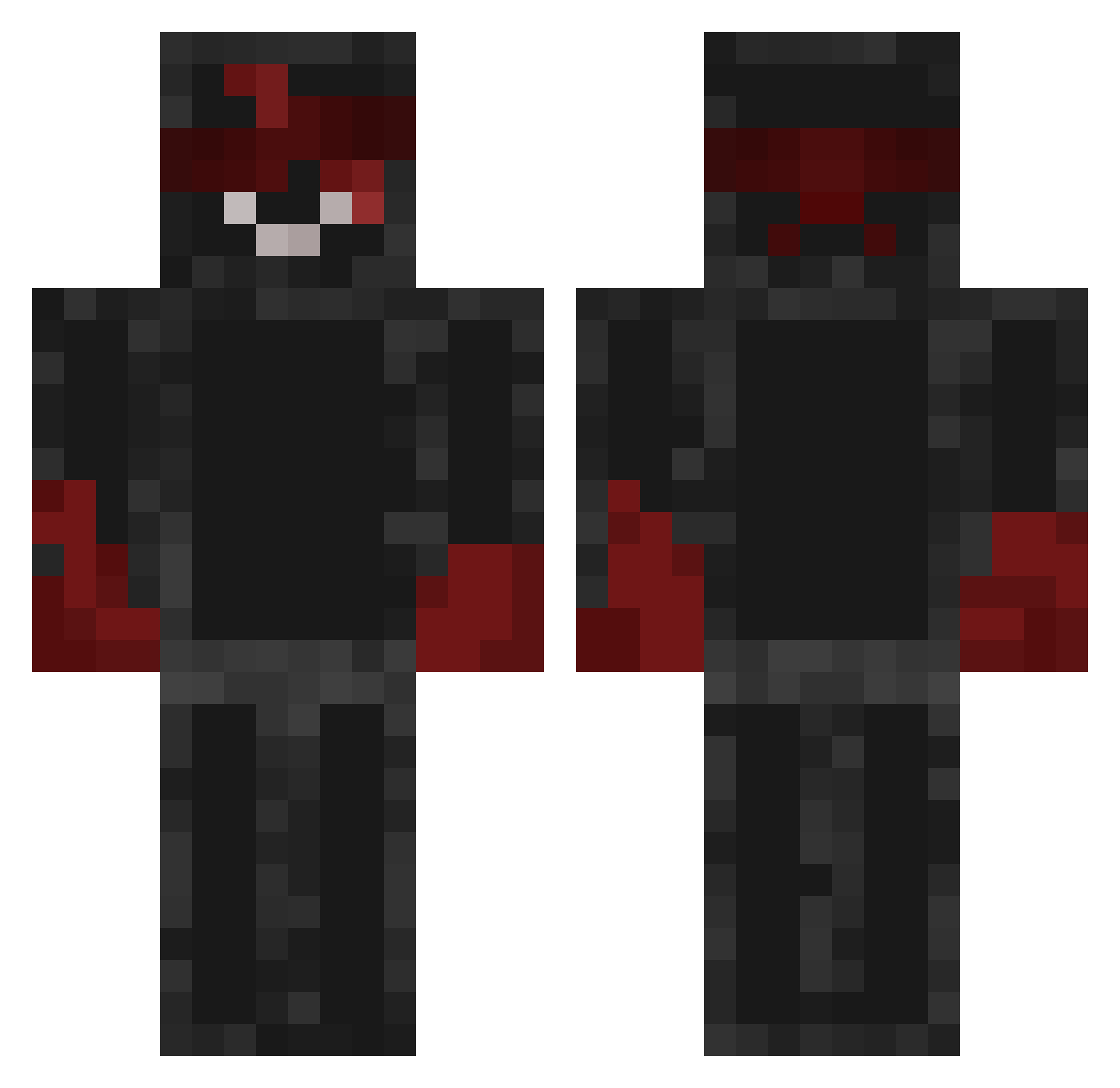 markusek12 Minecraft skin, front and back view