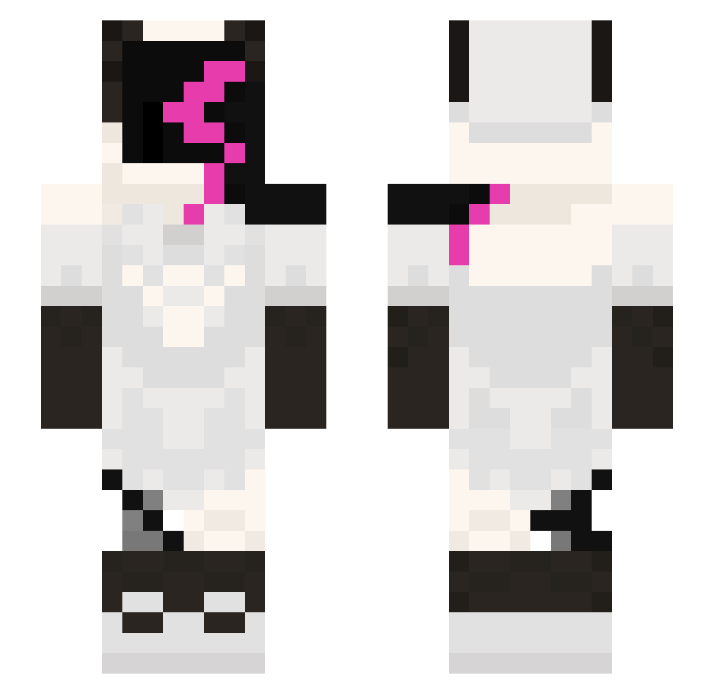 kmapt_ Minecraft skin, front and back view