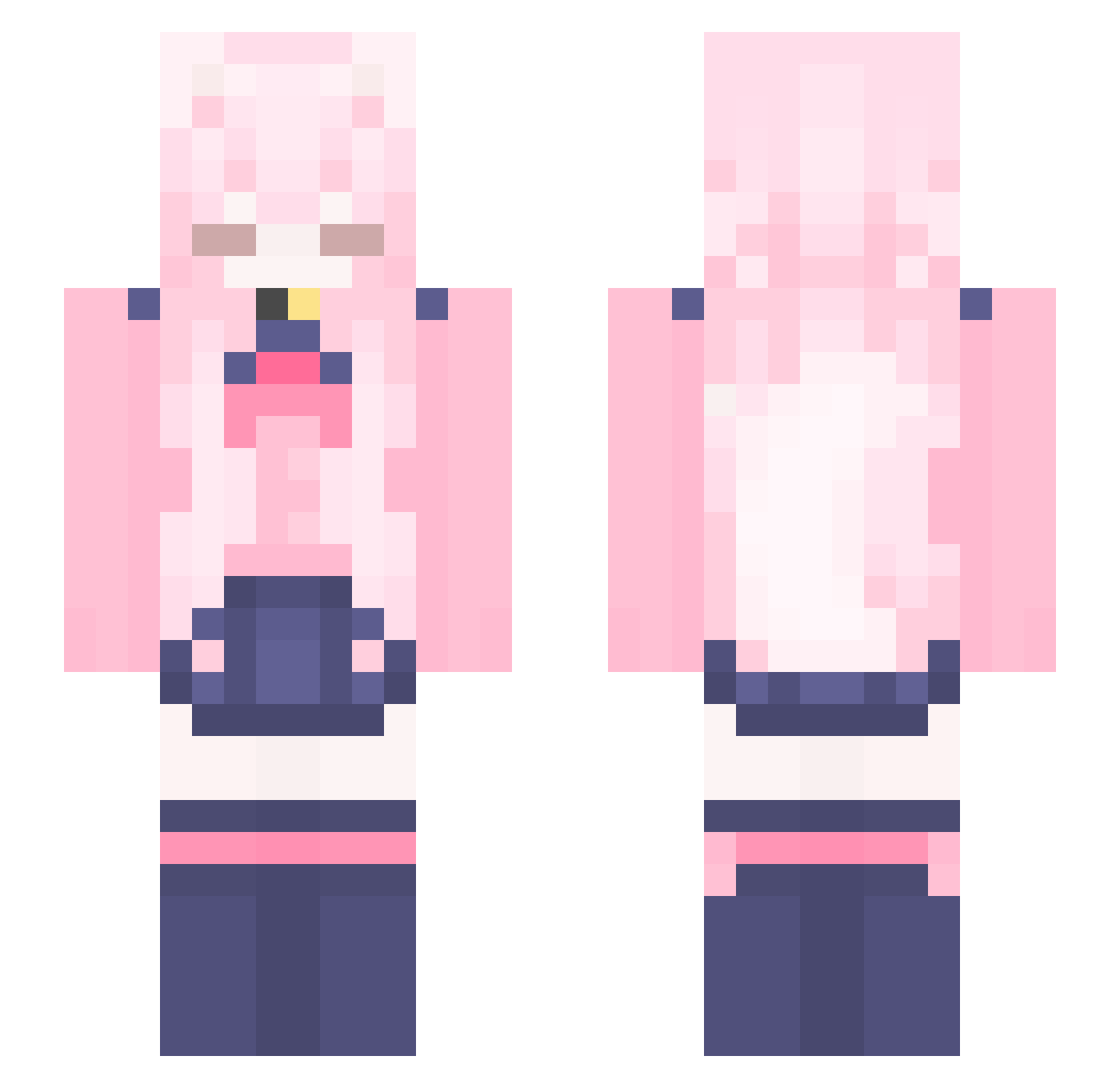 NewJell_2026 Minecraft skin, front and back view