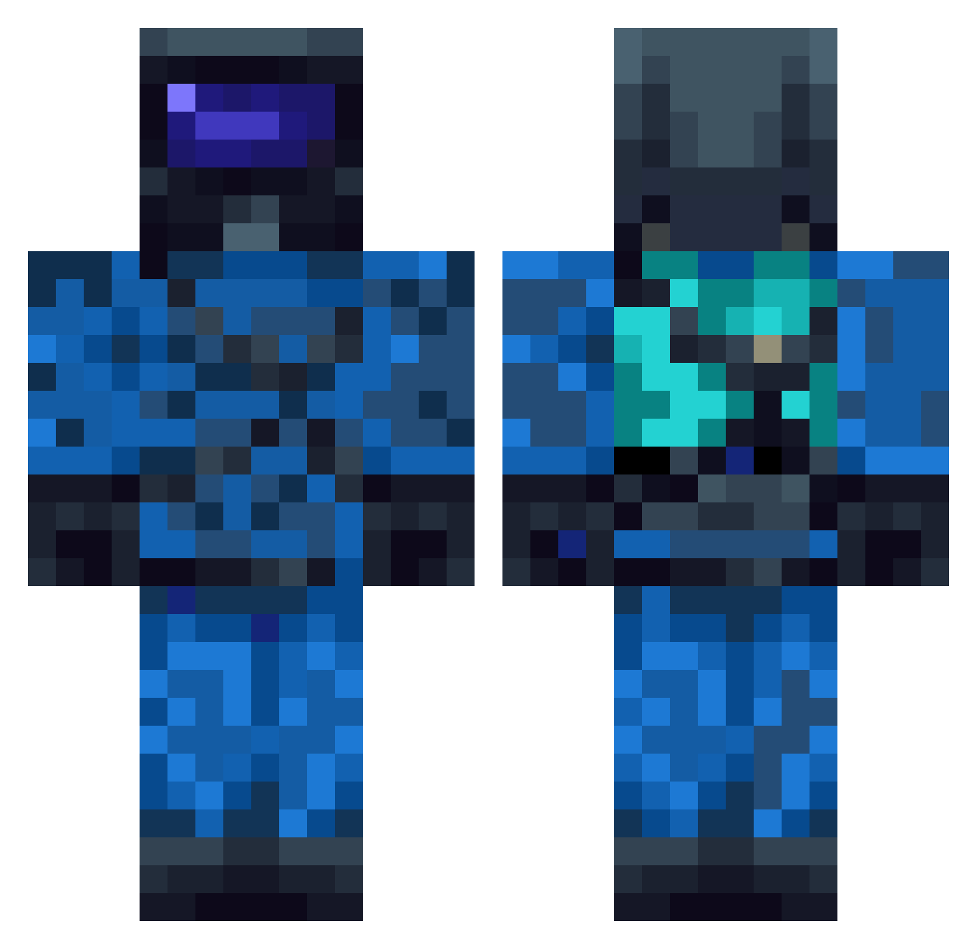 idontknowma Minecraft skin, front and back view