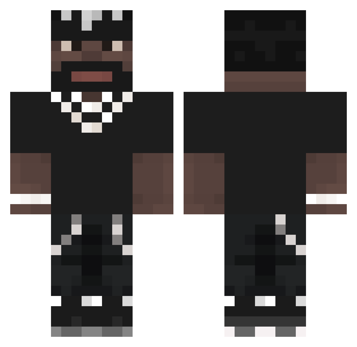 oQQhavelinho Minecraft skin, front and back view