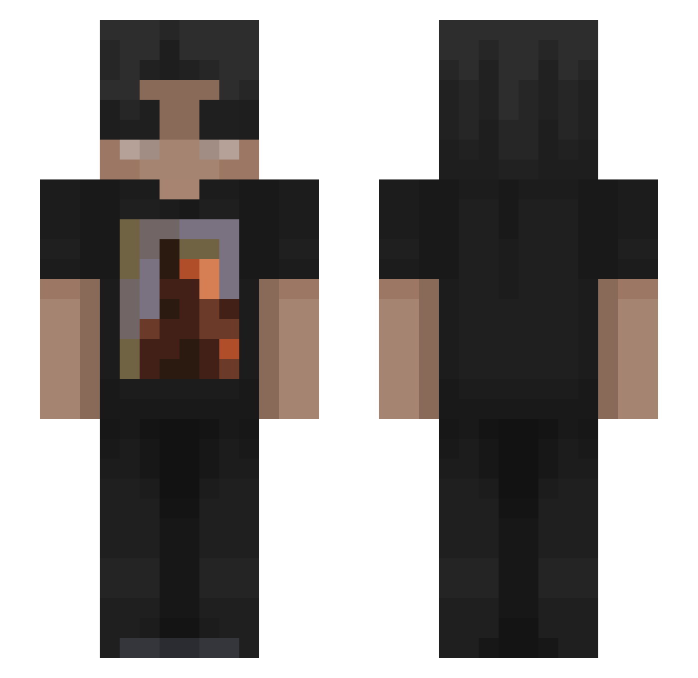 kubaaa___ Minecraft skin, front and back view