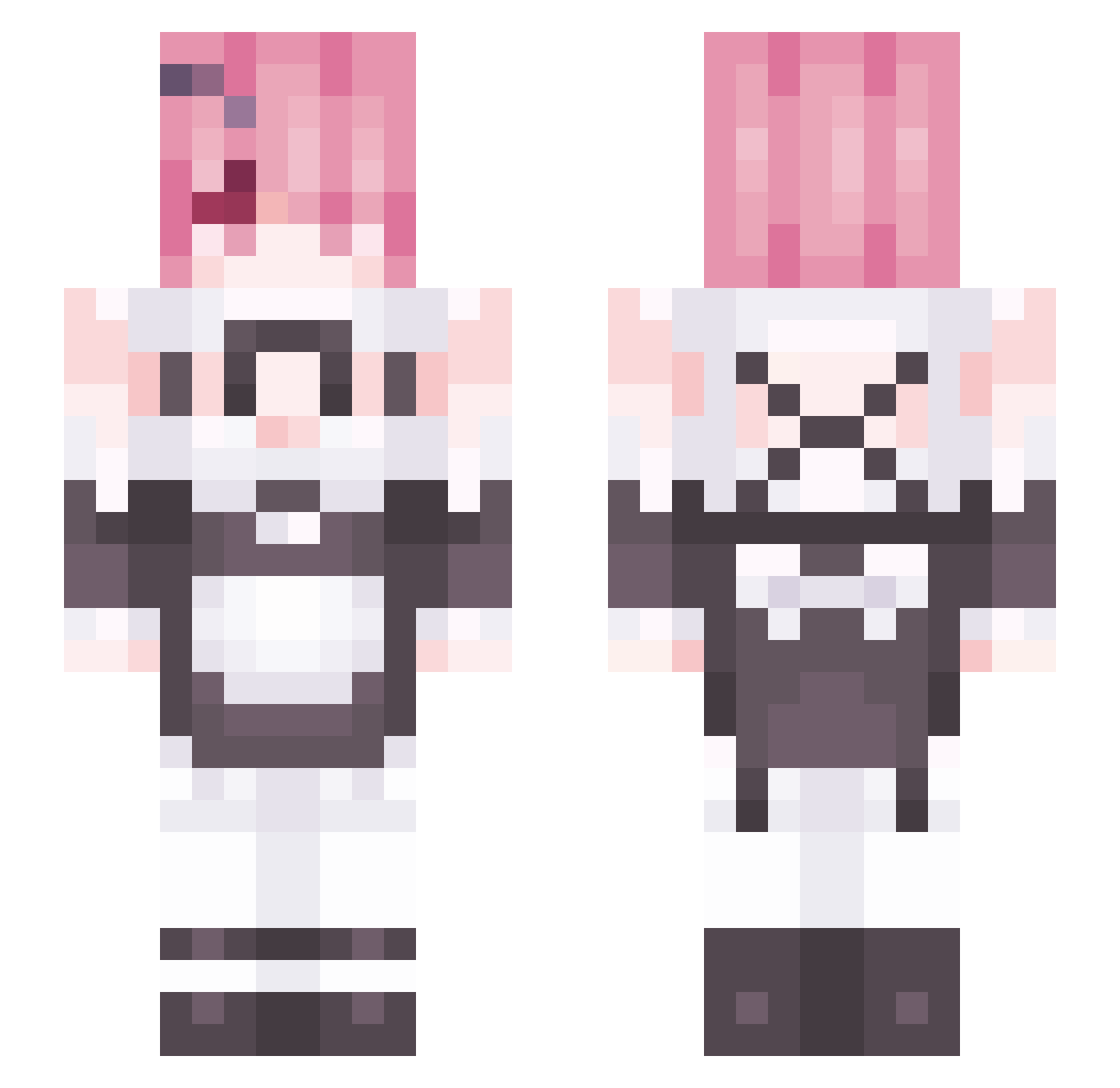 JesusOfficiall Minecraft skin, front and back view