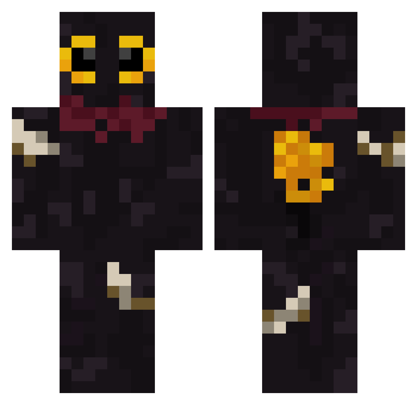 Snoiper_ Minecraft skin, front and back view