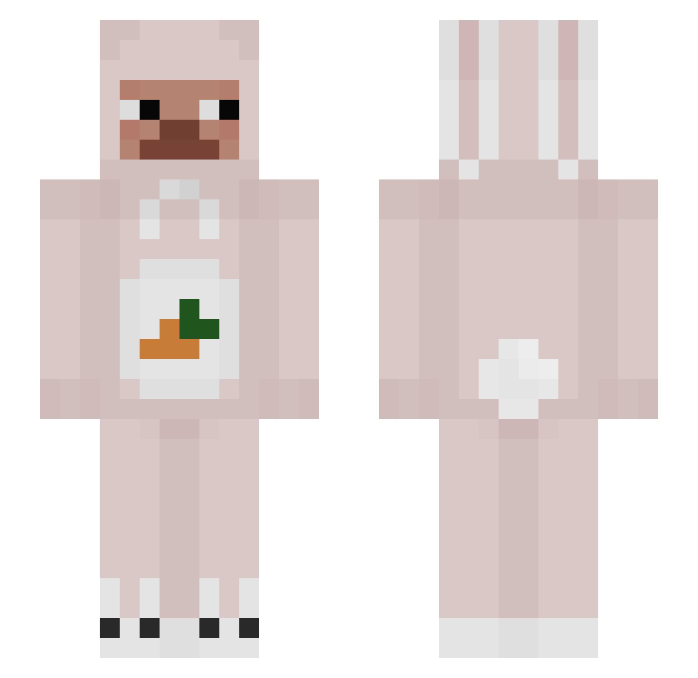 UGRASAMAMNICKLE Minecraft skin, front and back view