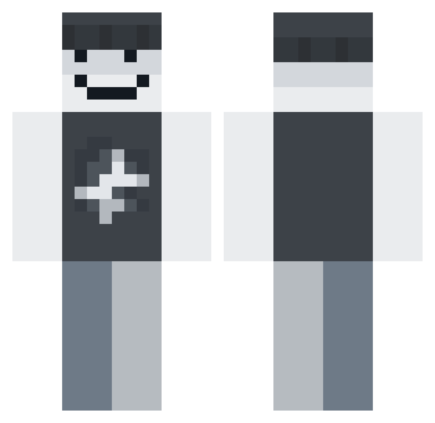 s0yeah Minecraft skin, front and back view
