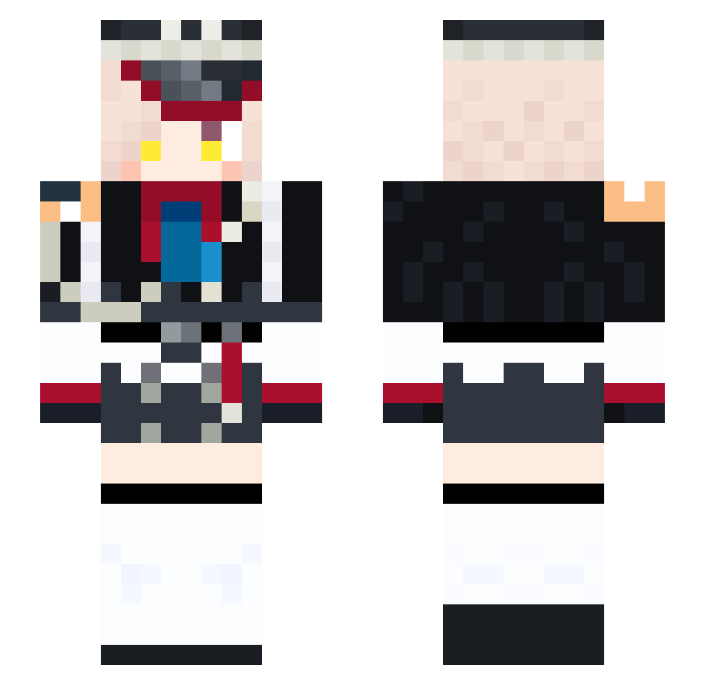 N1L1_2 Minecraft skin, front and back view