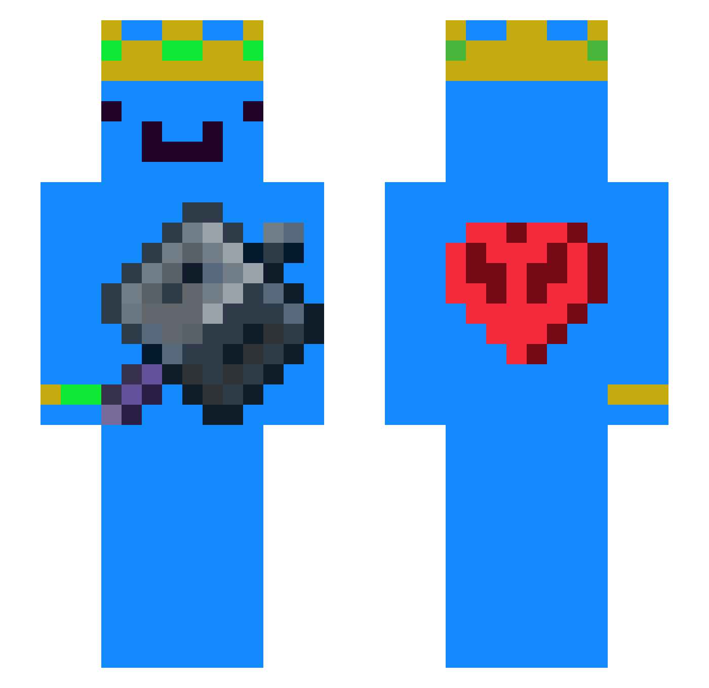 SonicSmash2017 Minecraft skin, front and back view