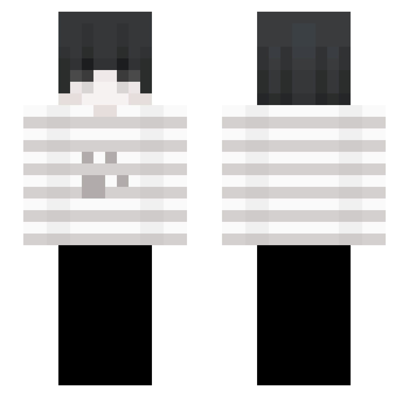 ImpulsiveCrowd3 Minecraft skin, front and back view
