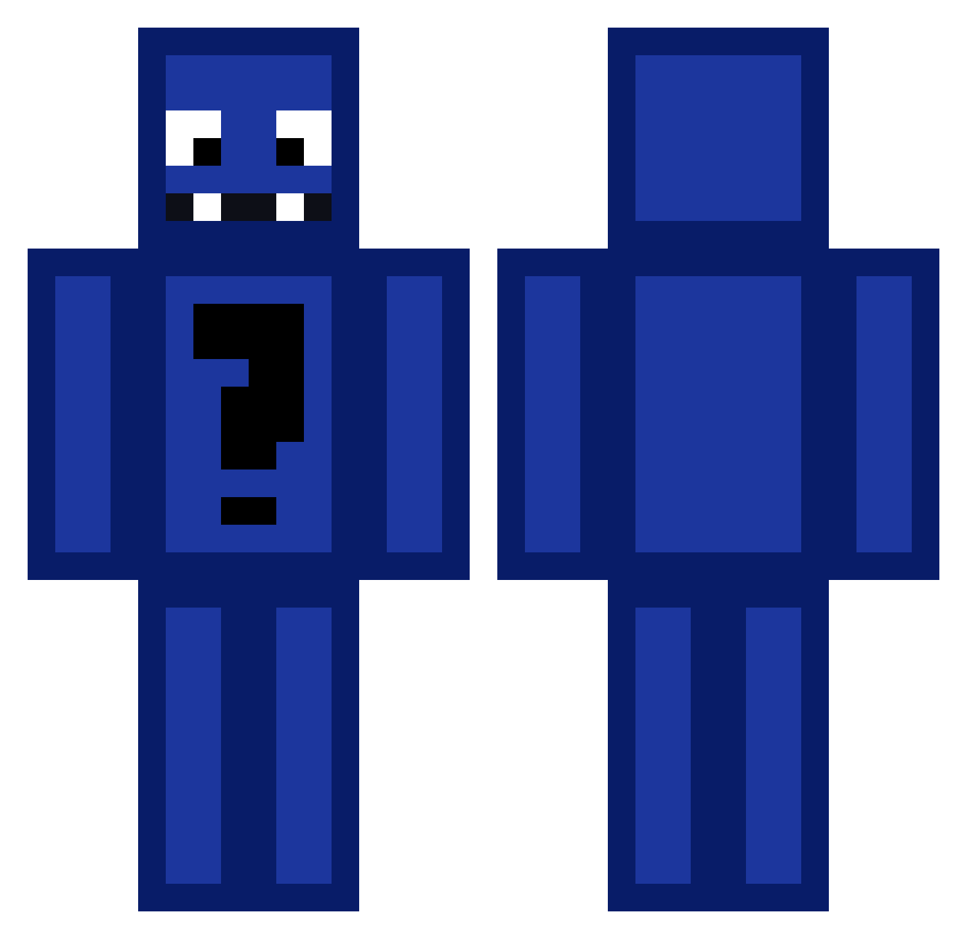 IyedUwU Minecraft skin, front and back view