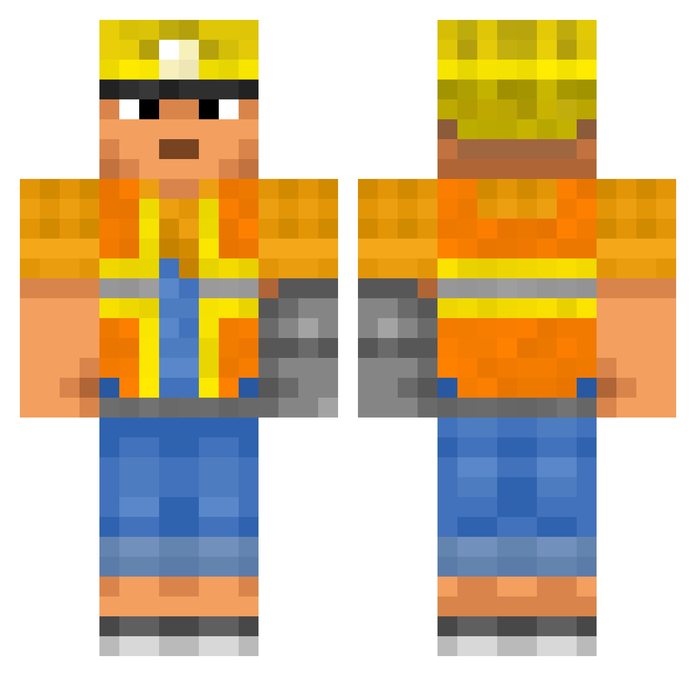Ser_Foehammer Minecraft skin, front and back view