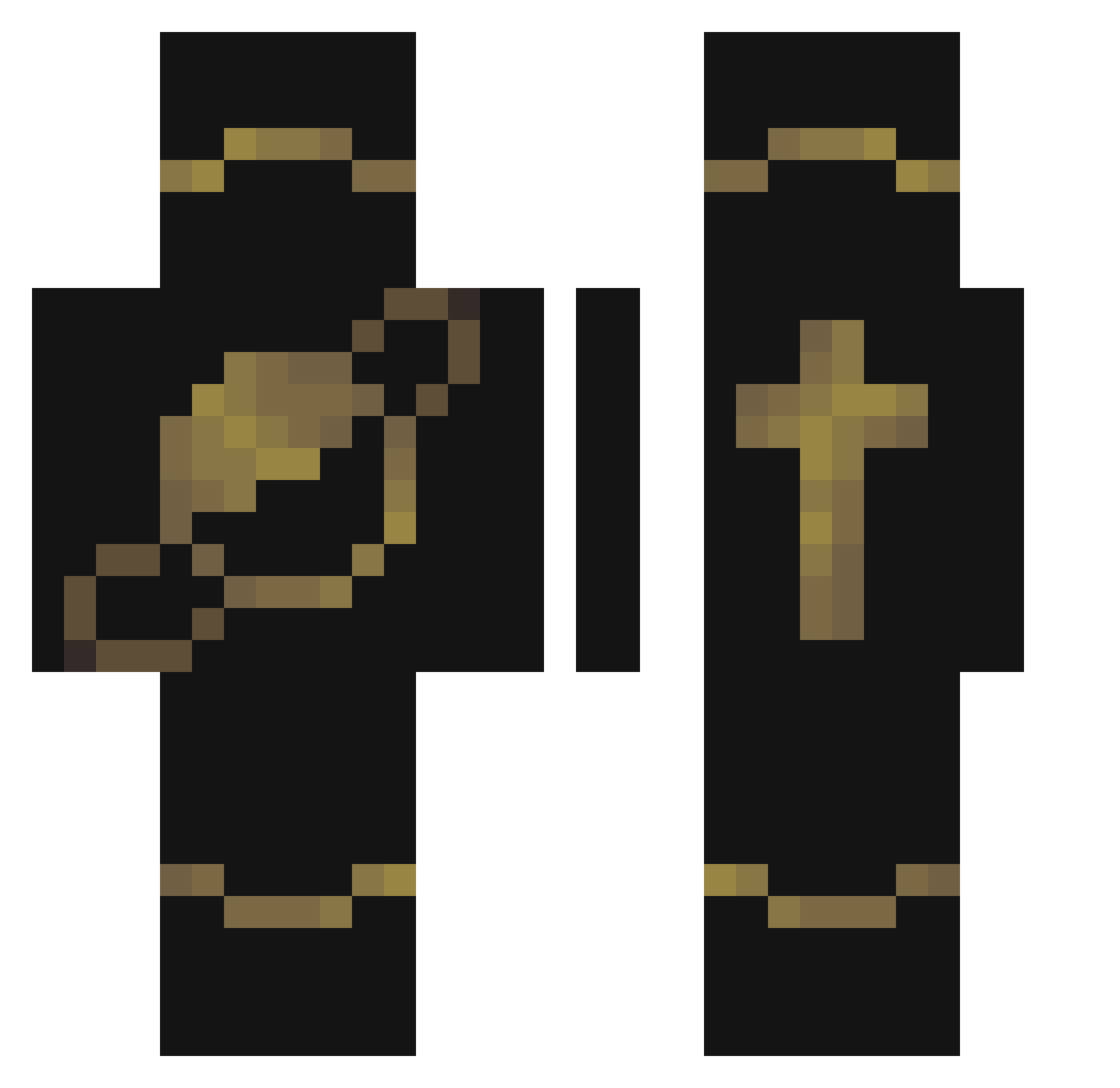 Sdrago123 Minecraft skin, front and back view