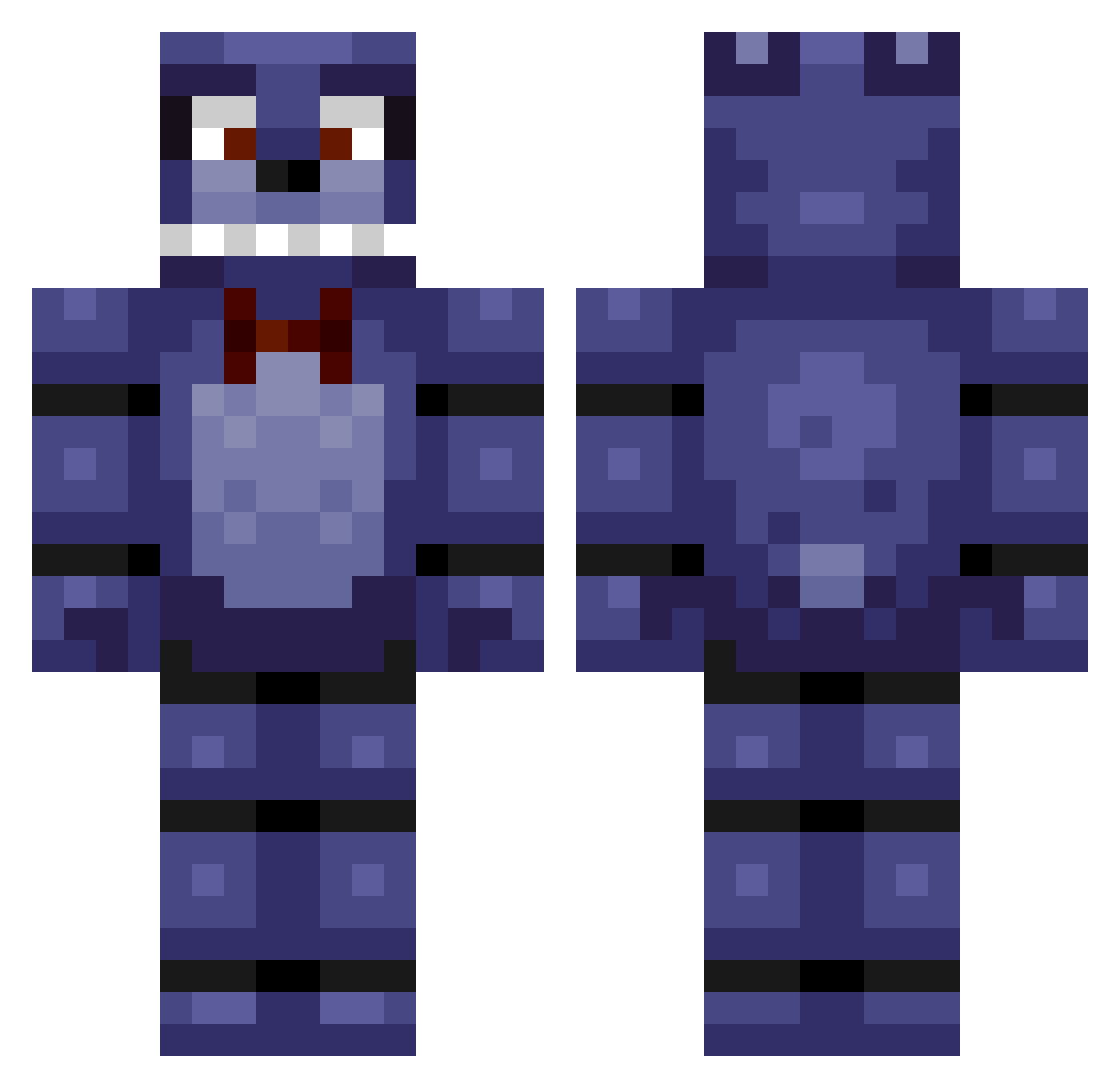 mkaylahh Minecraft skin, front and back view