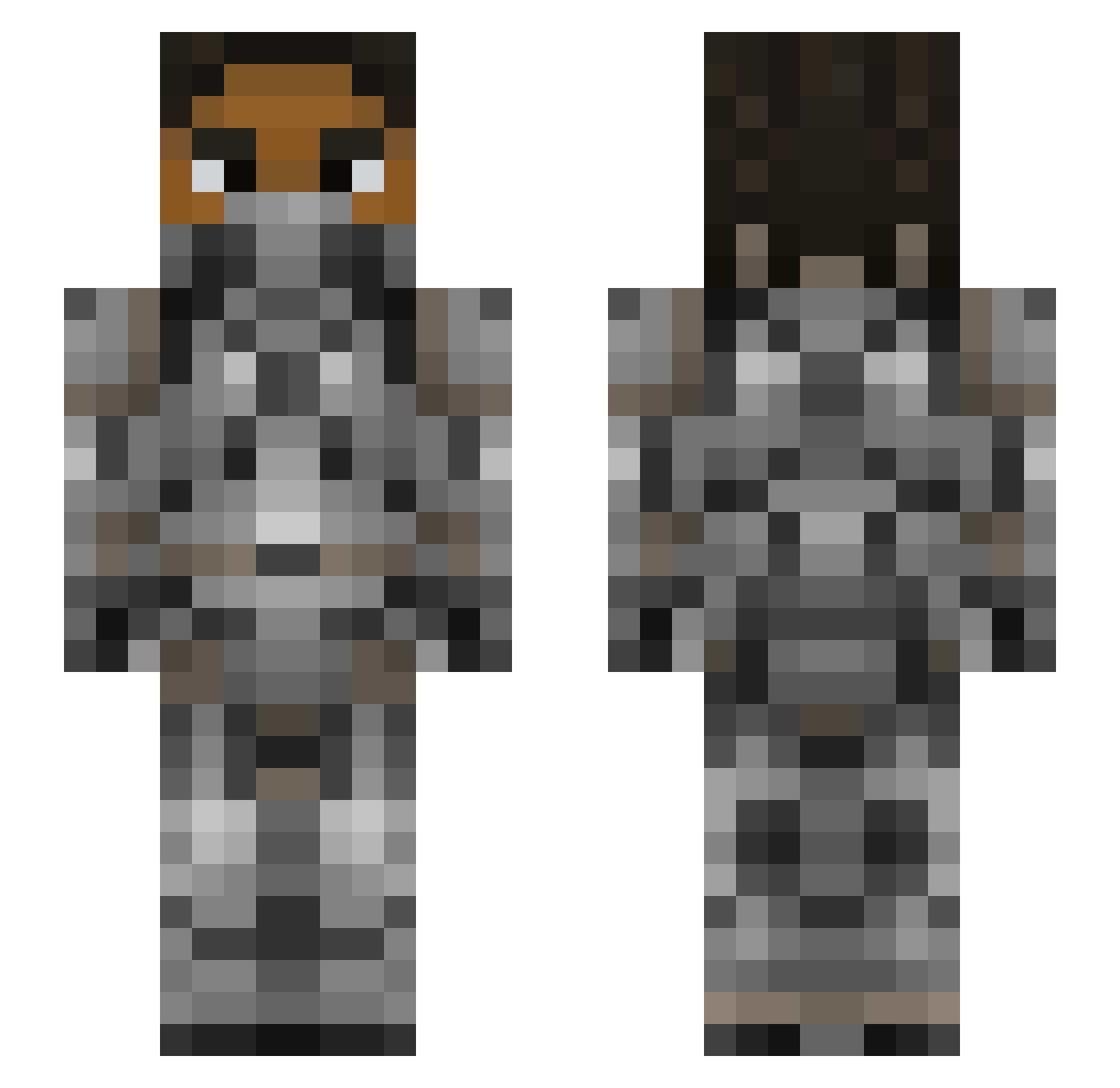 5288 Minecraft skin, front and back view