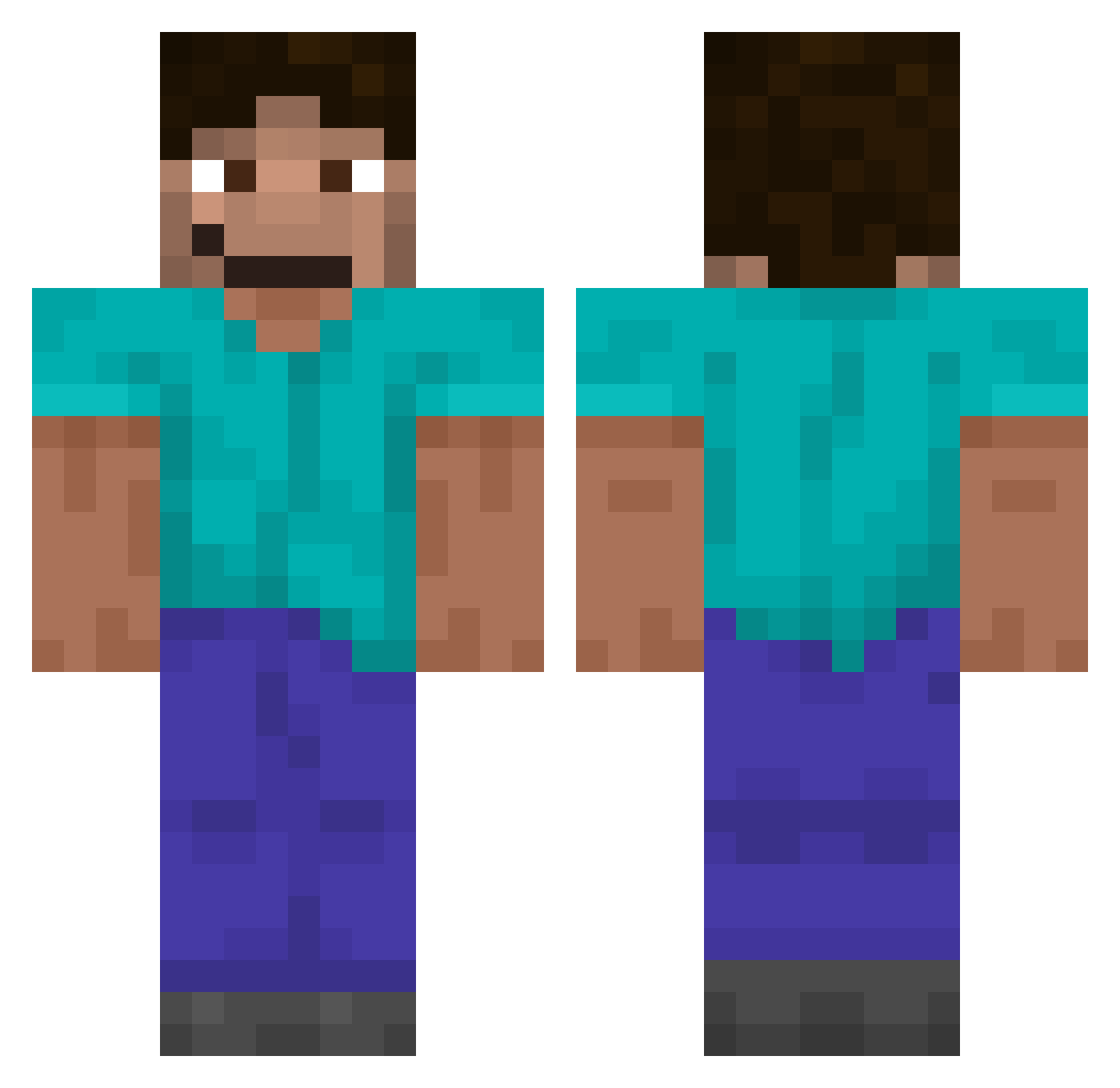 forzinbr Minecraft skin, front and back view