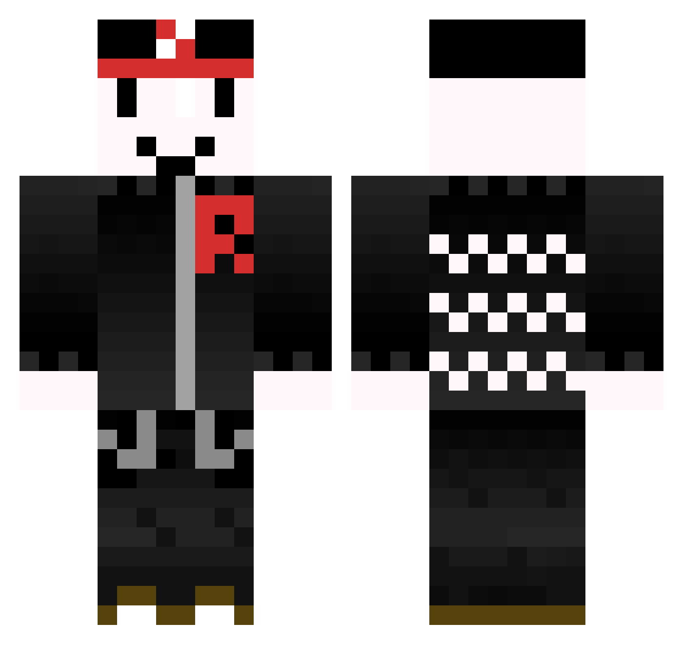 LiavAmar Minecraft skin, front and back view