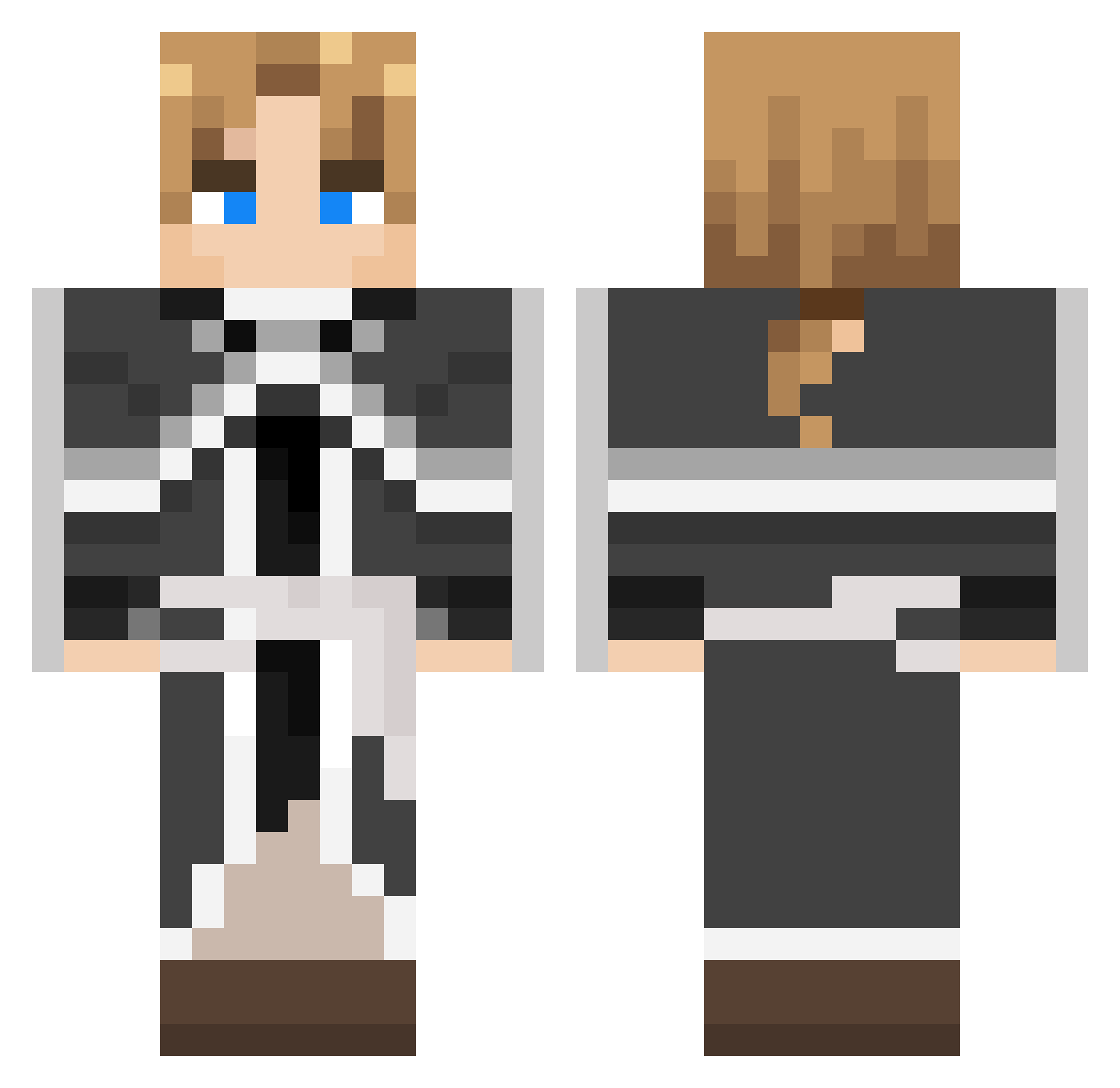 Sondrox Minecraft skin, front and back view