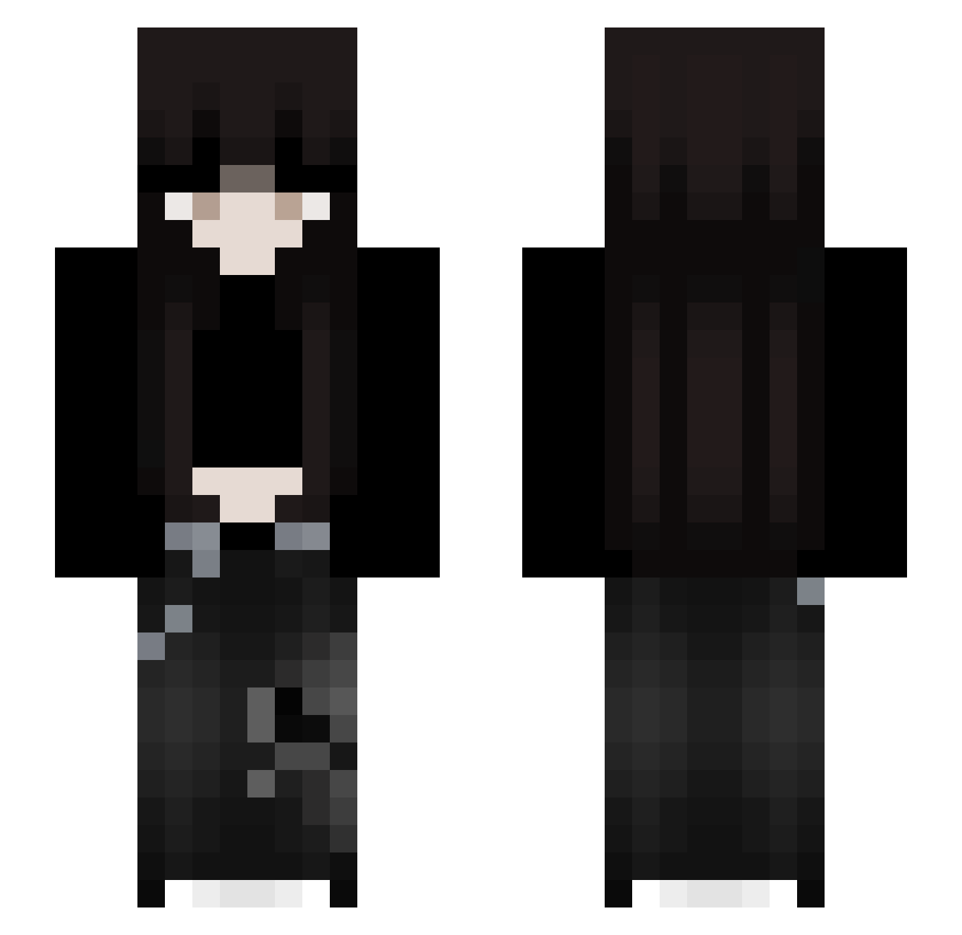 evzaa_74 Minecraft skin, front and back view
