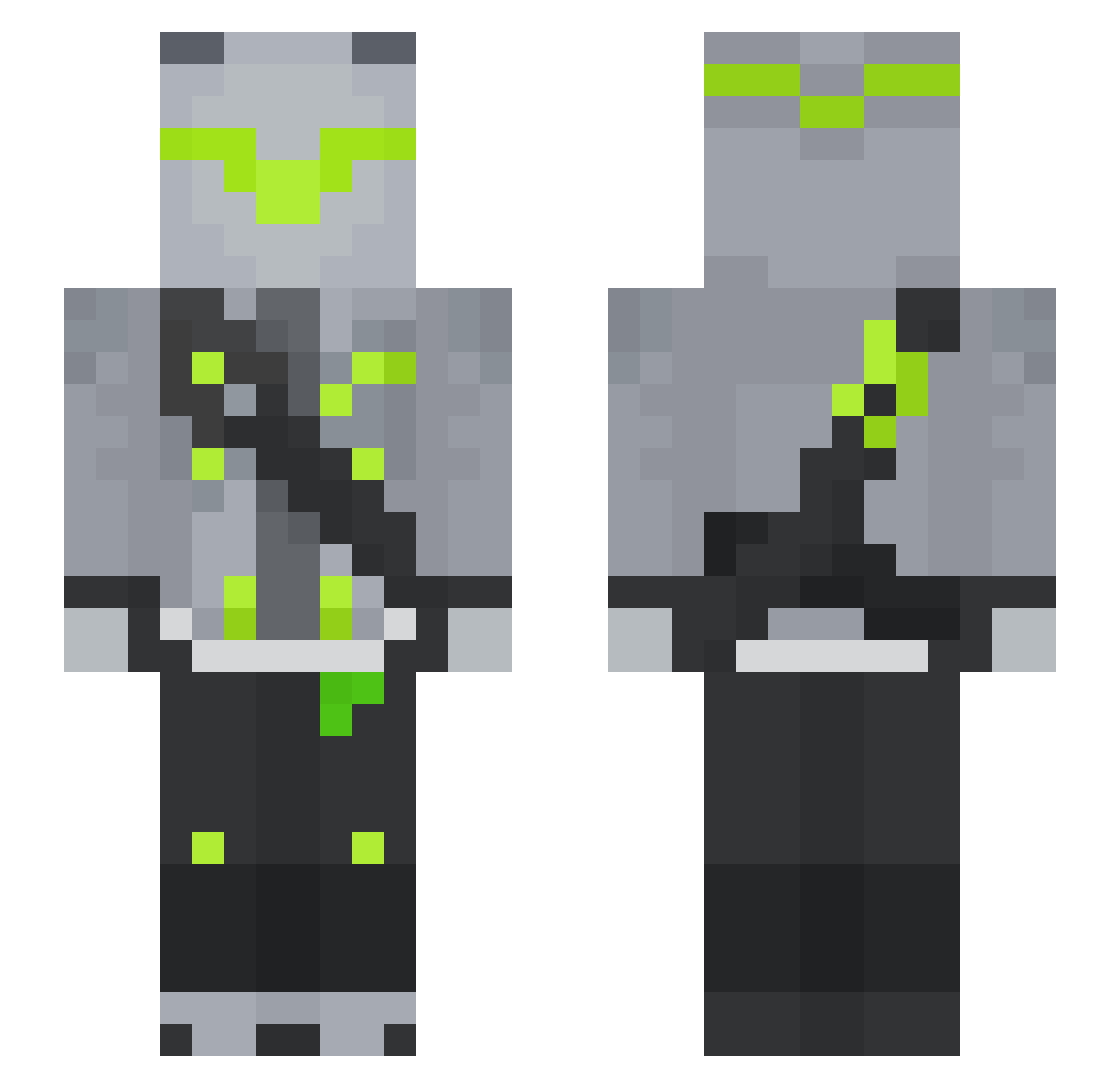 pandi_coco Minecraft skin, front and back view