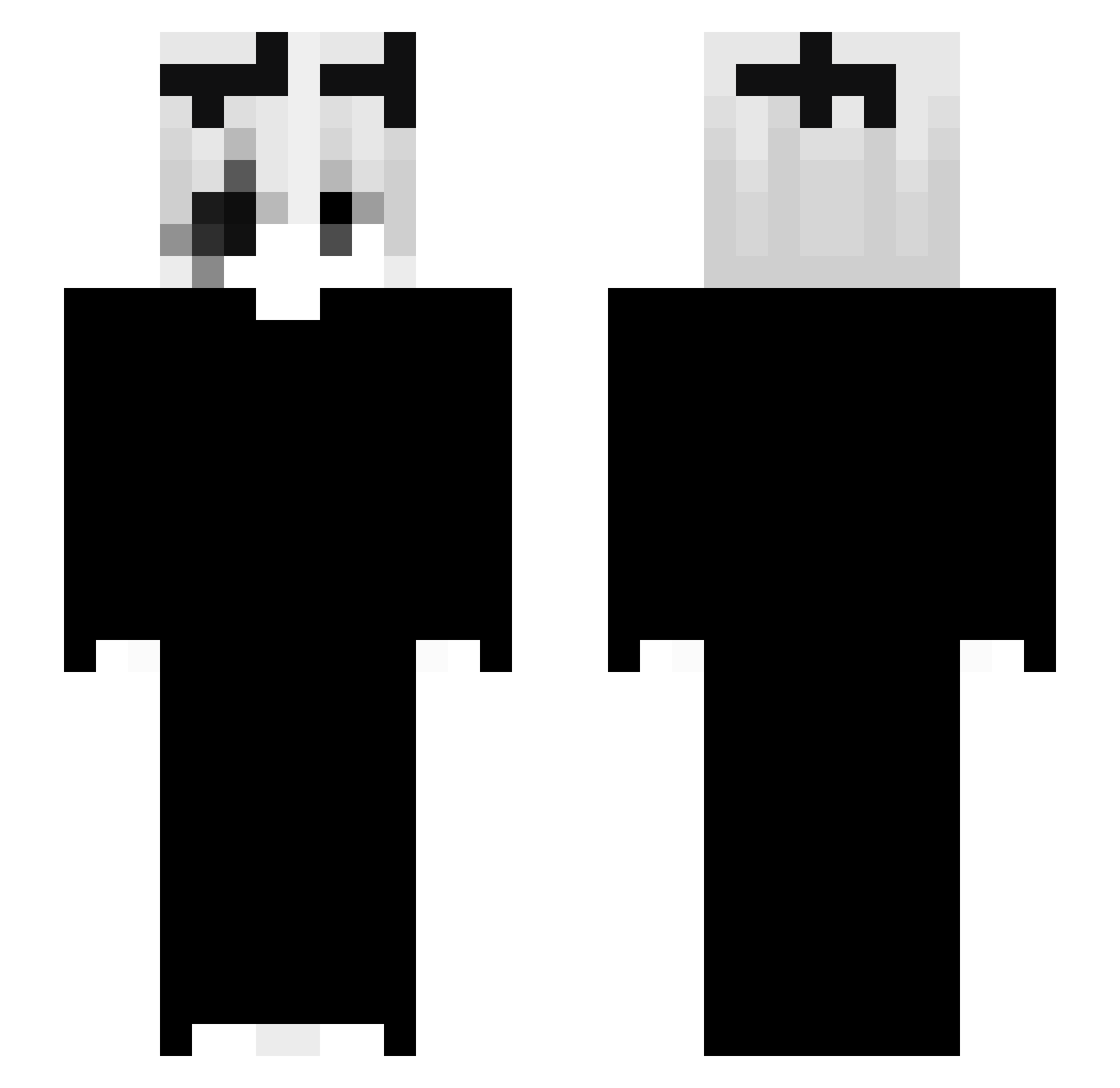 Hvs4r_ Minecraft skin, front and back view