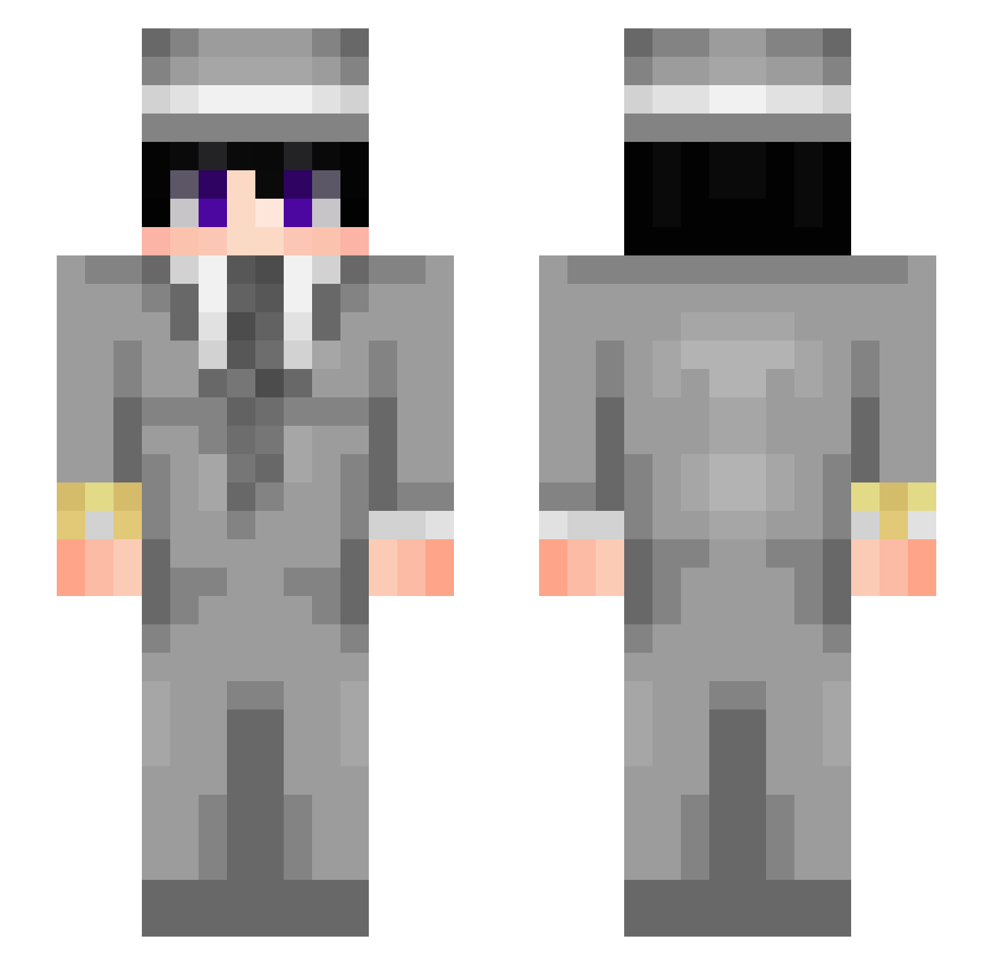 nr1f78 Minecraft skin, front and back view