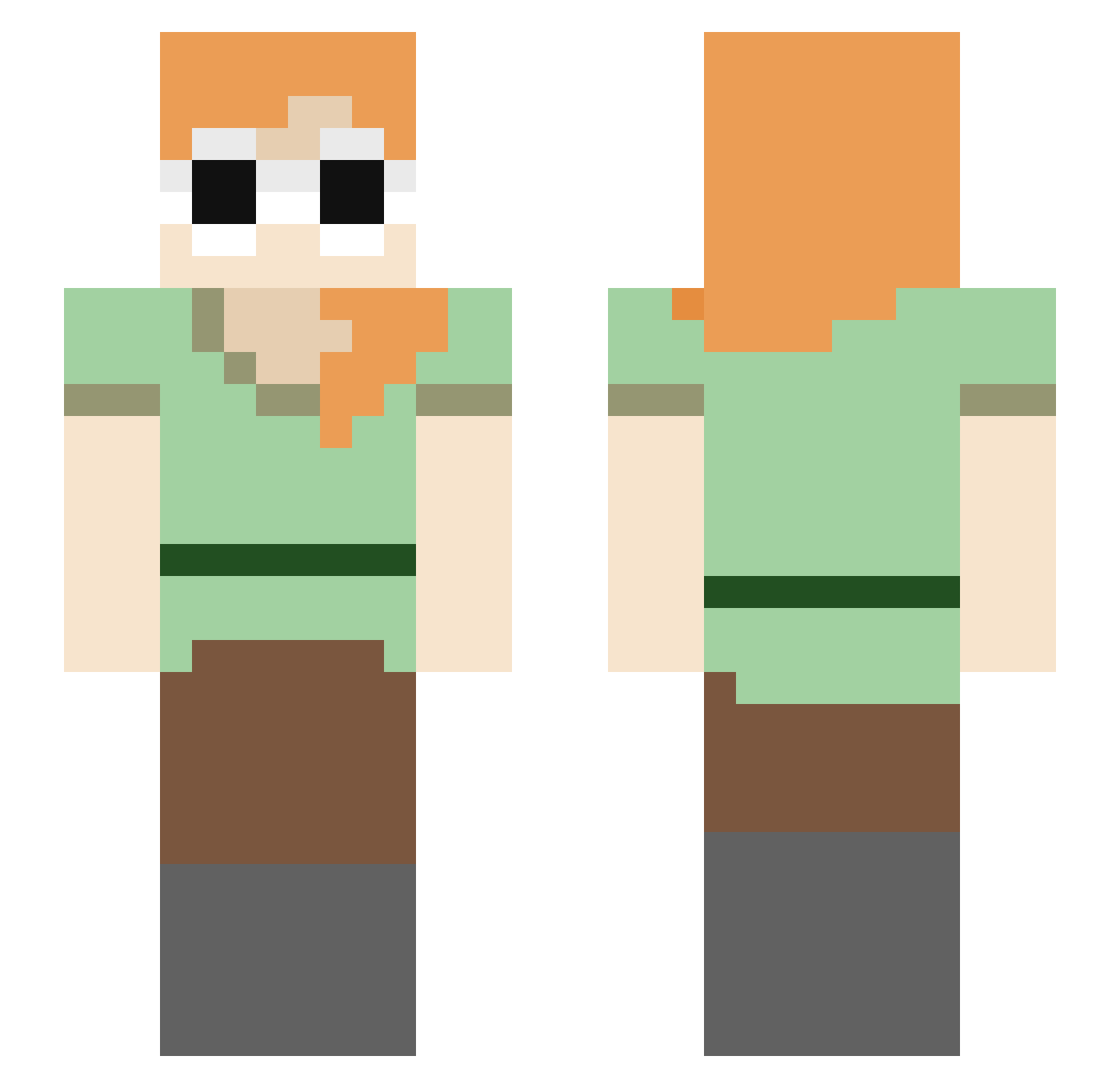 GUMBALL8943 Minecraft skin, front and back view