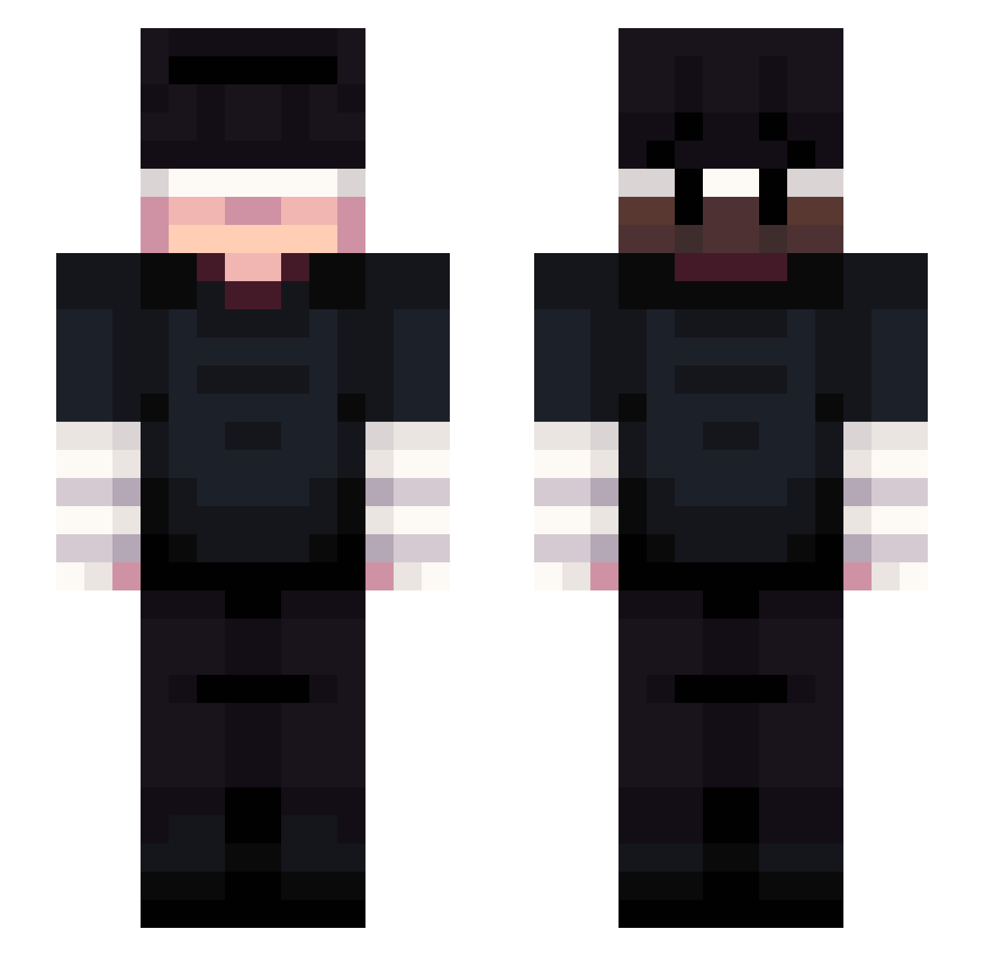 BlazeCanPlay Minecraft skin, front and back view