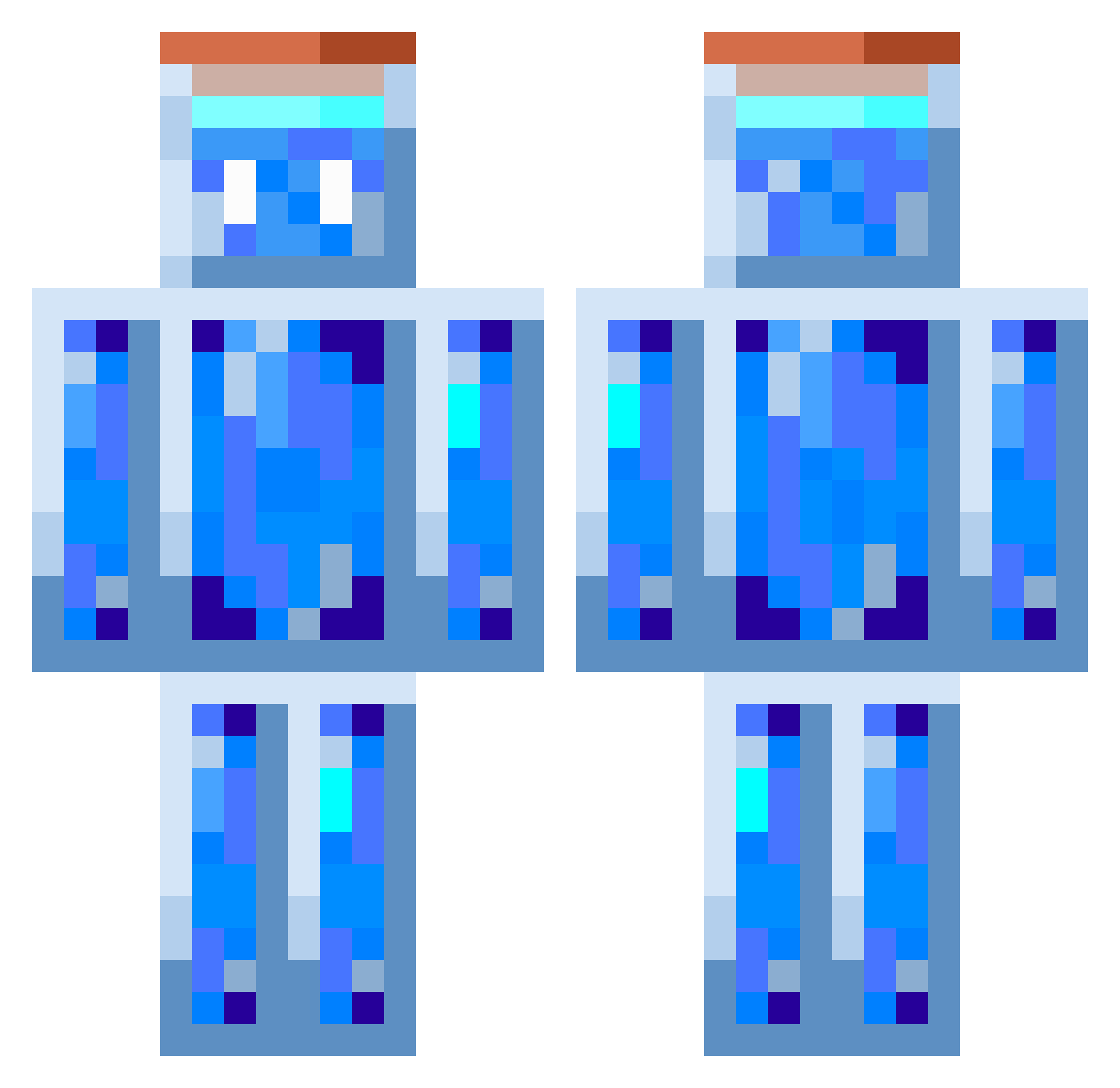 Zynx_2026 Minecraft skin, front and back view