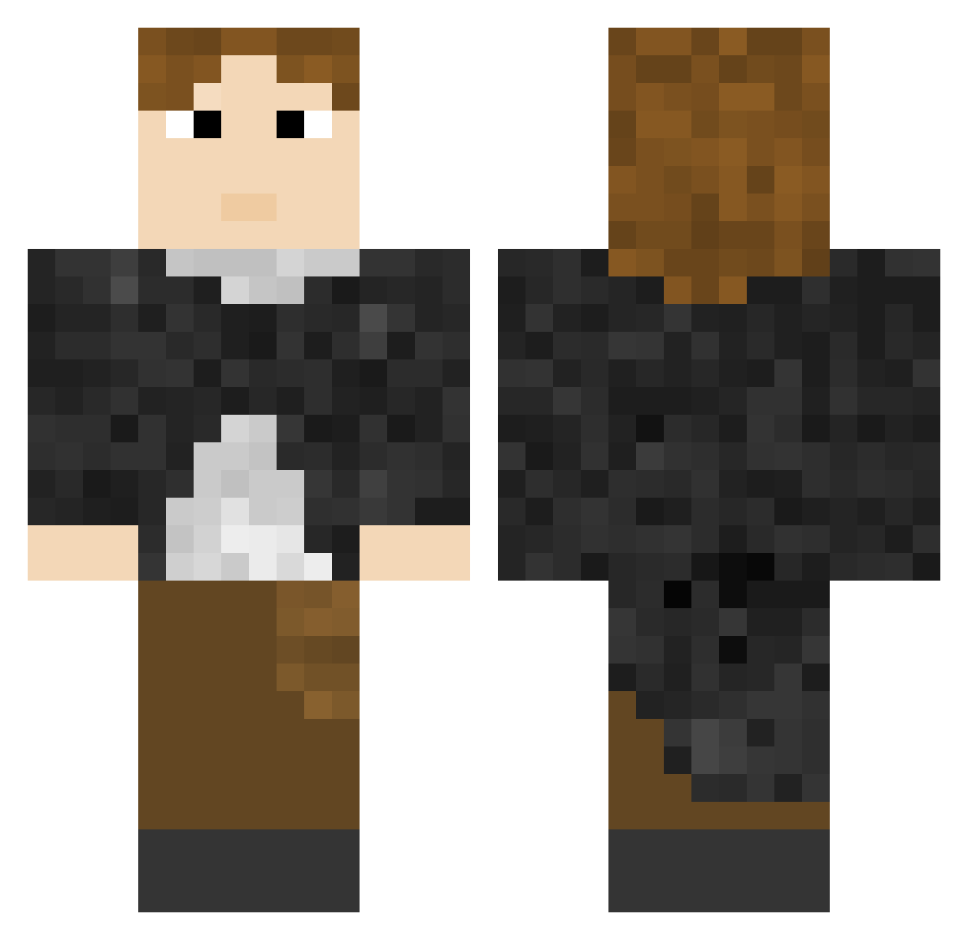 PGR1 Minecraft skin, front and back view