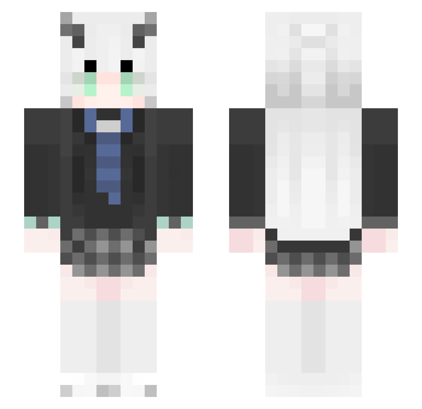 LazyIsMyLife Minecraft skin, front and back view