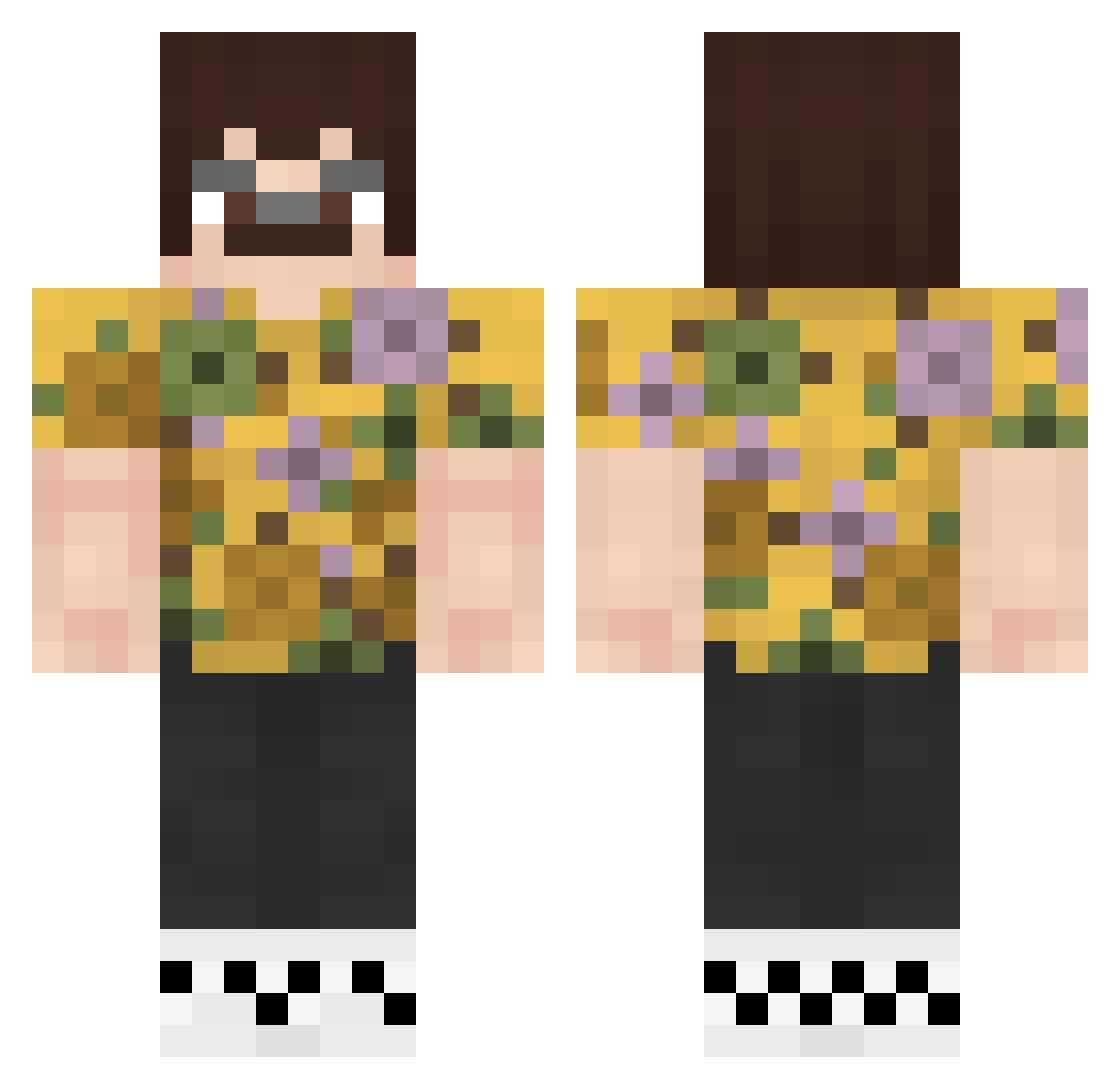 toukyuus Minecraft skin, front and back view