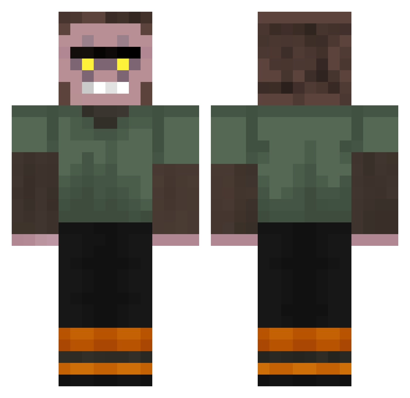 WOOP_2 Minecraft skin, front and back view