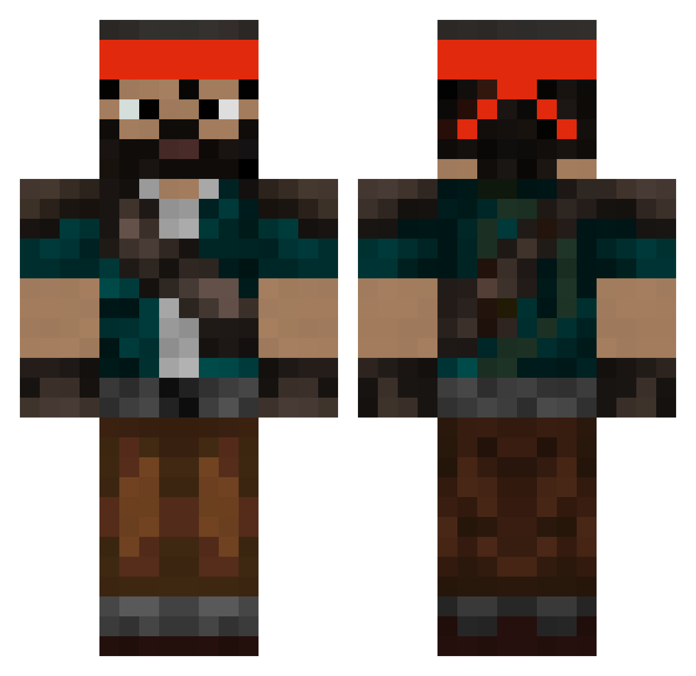 w_Cr1st1an_X Minecraft skin, front and back view